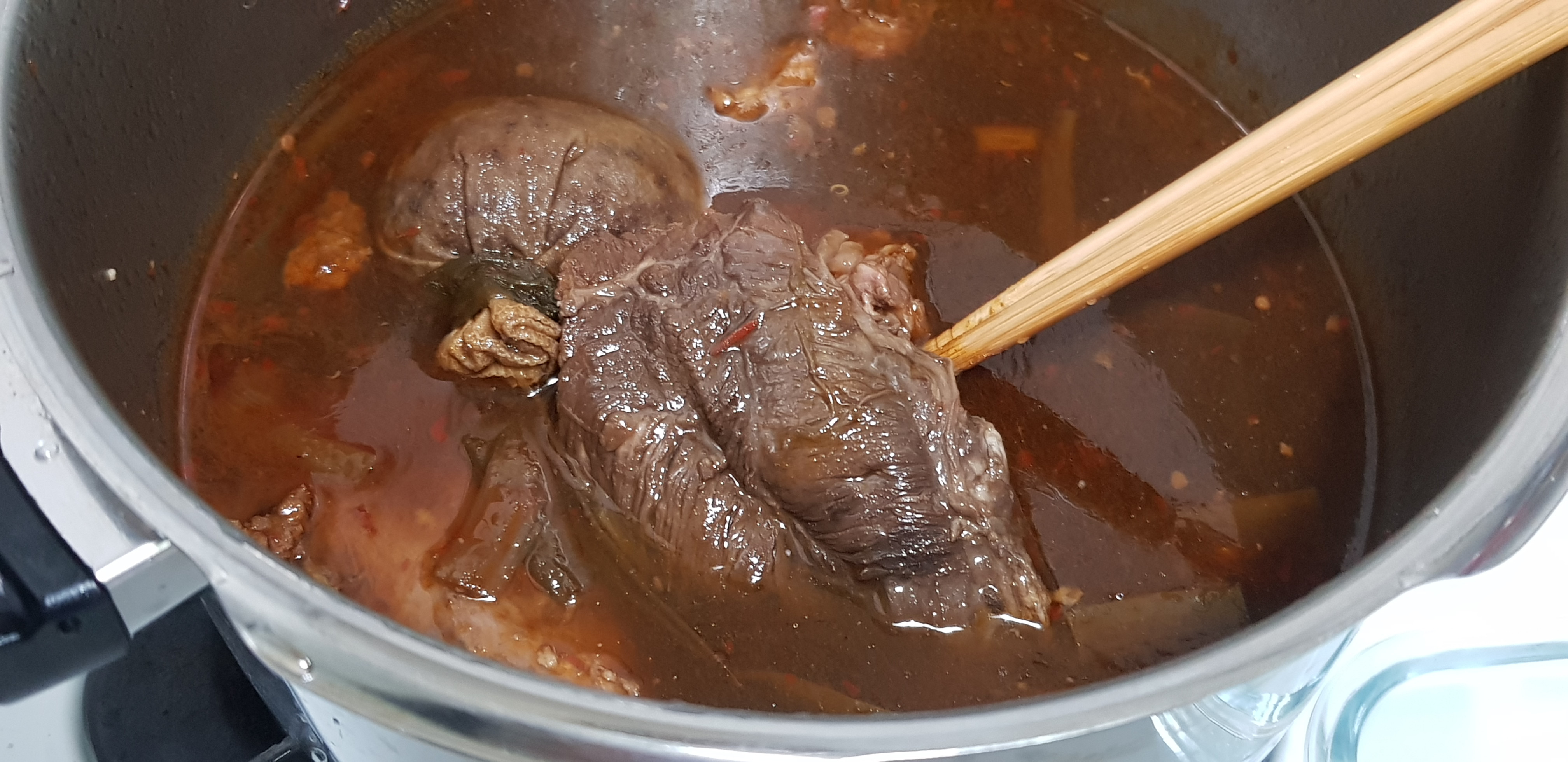 我的牛肉煮的超级软的啦