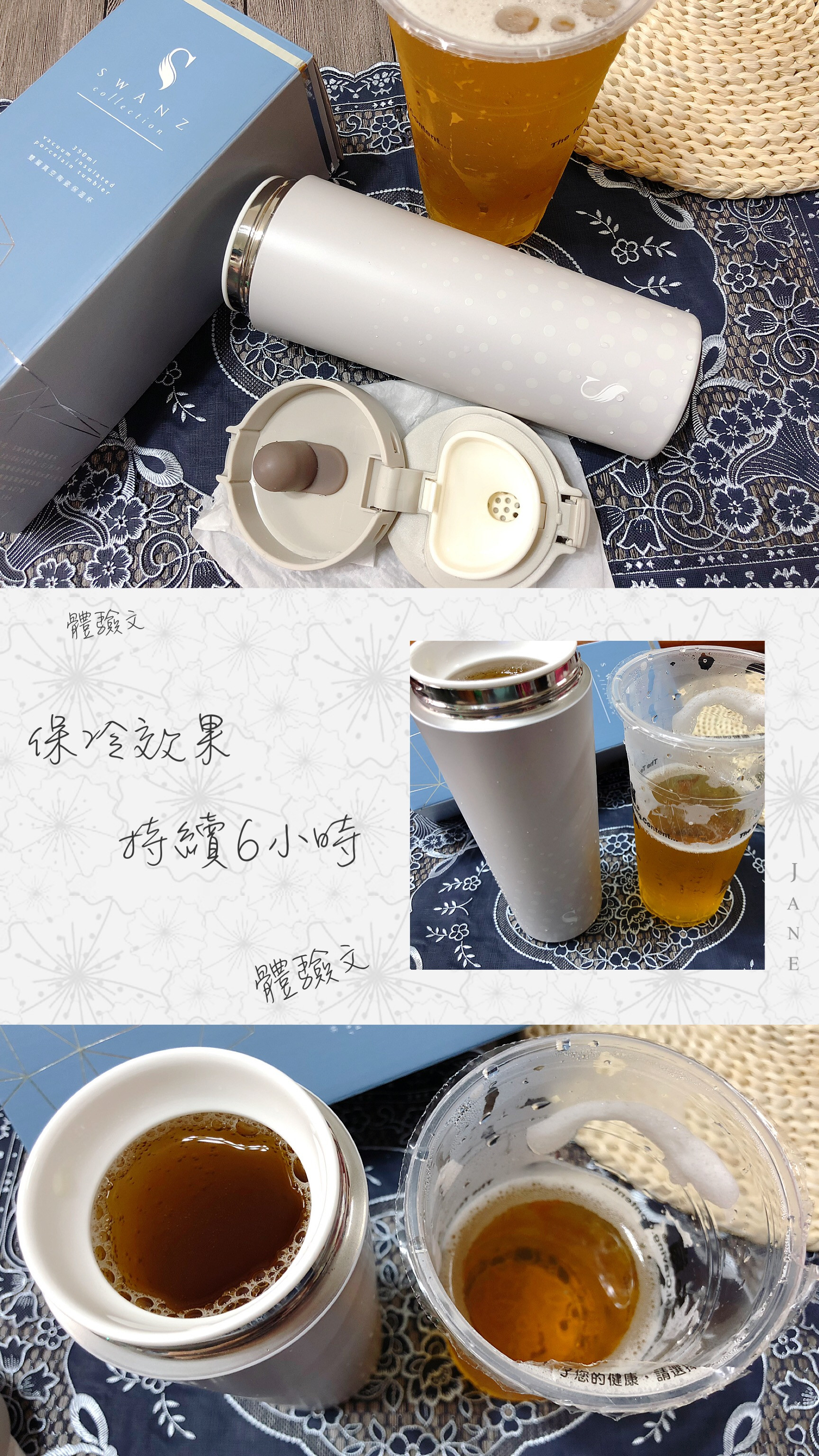 【甜蜜負擔新概念】SWANZ 陶瓷保溫彈跳杯的第 3 張圖片