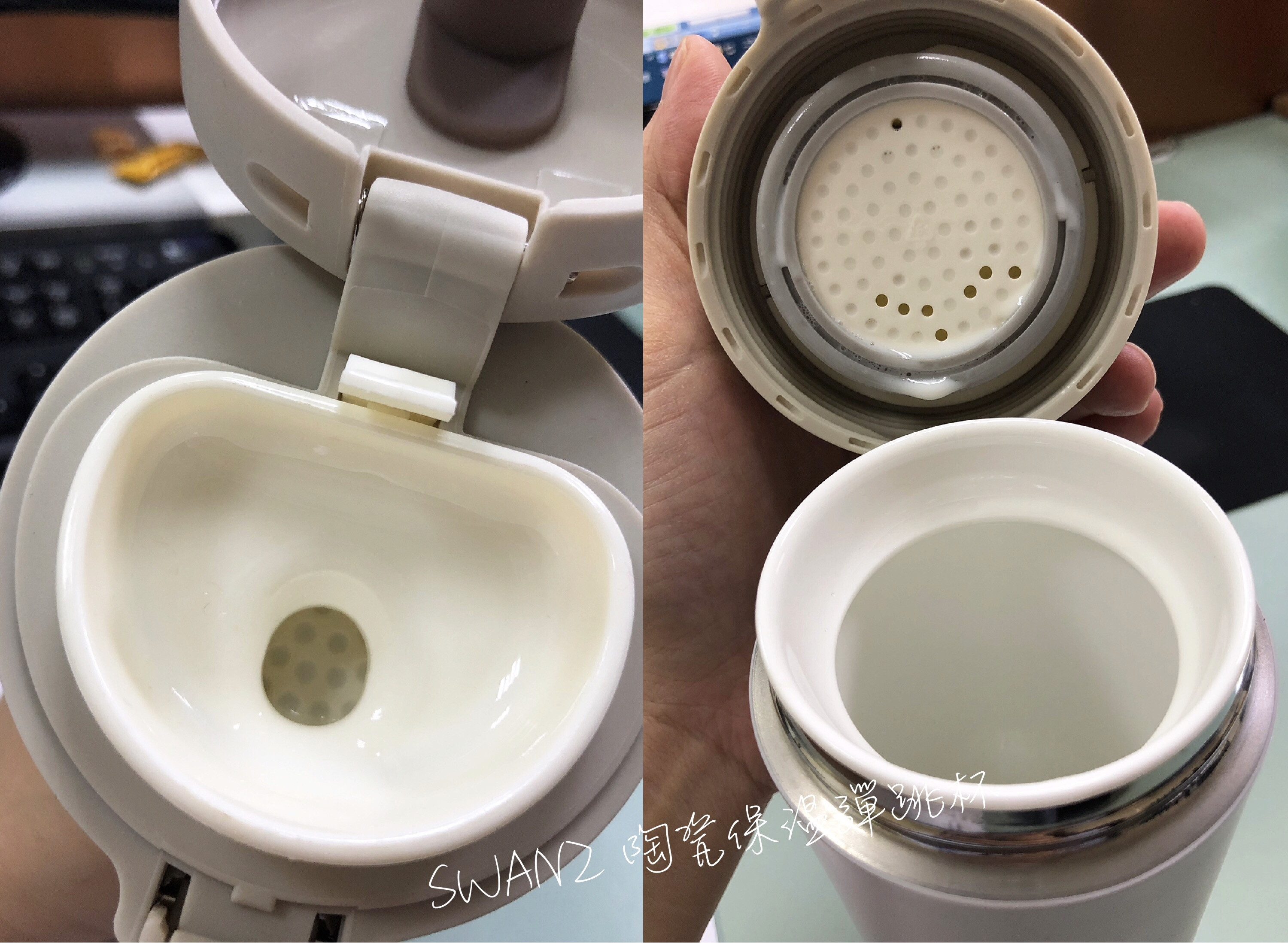 【甜蜜負擔新概念】SWANZ 陶瓷保溫彈跳杯的第 6 張圖片