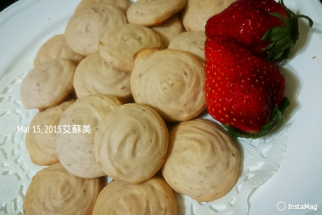 草莓奶酥餅（低油糖版）
