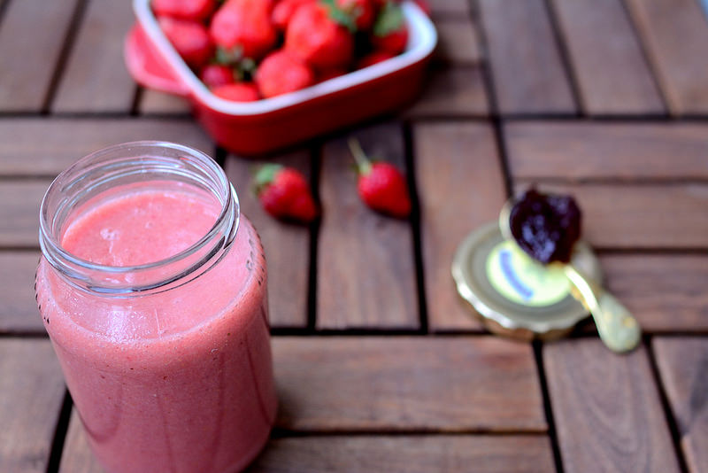 季節限定甜美生活，草莓汁!