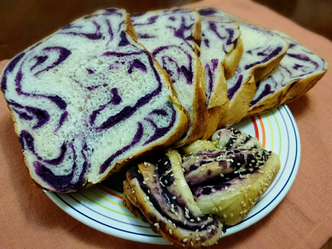 紫薯花吐司（麵包機）