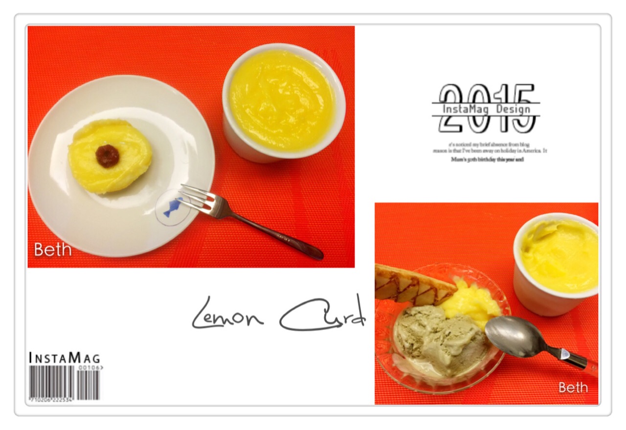 檸檬雞蛋奶油醬（Lemon Curd)
