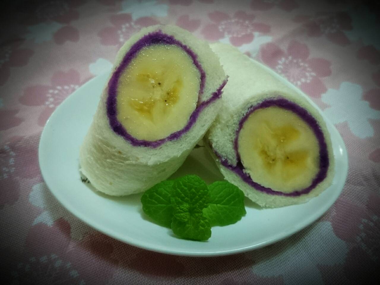 香蕉紫薯乳酪捲