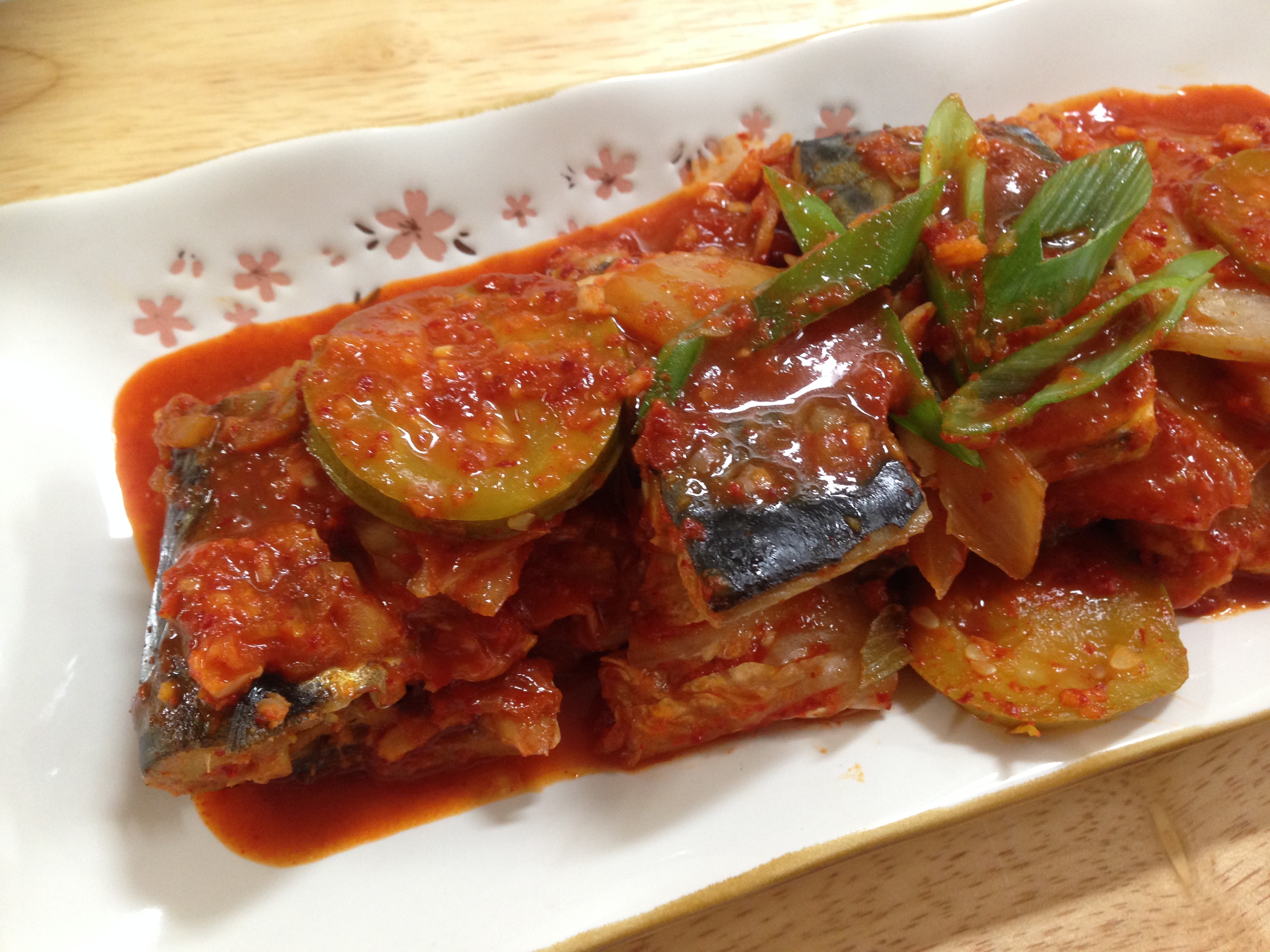 韓式泡菜醬燒鯖魚고등어김치찜