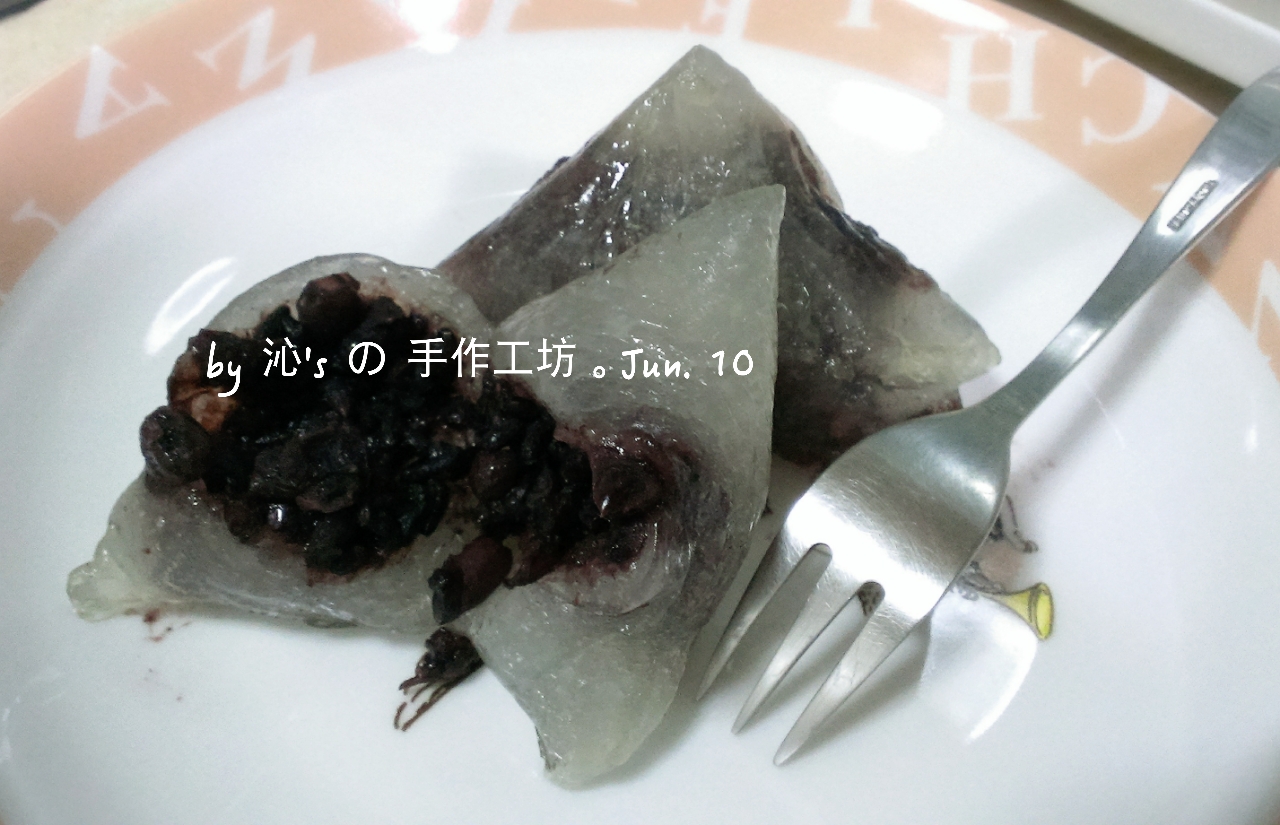 紅豆紫米冰粽 (簡易作法)