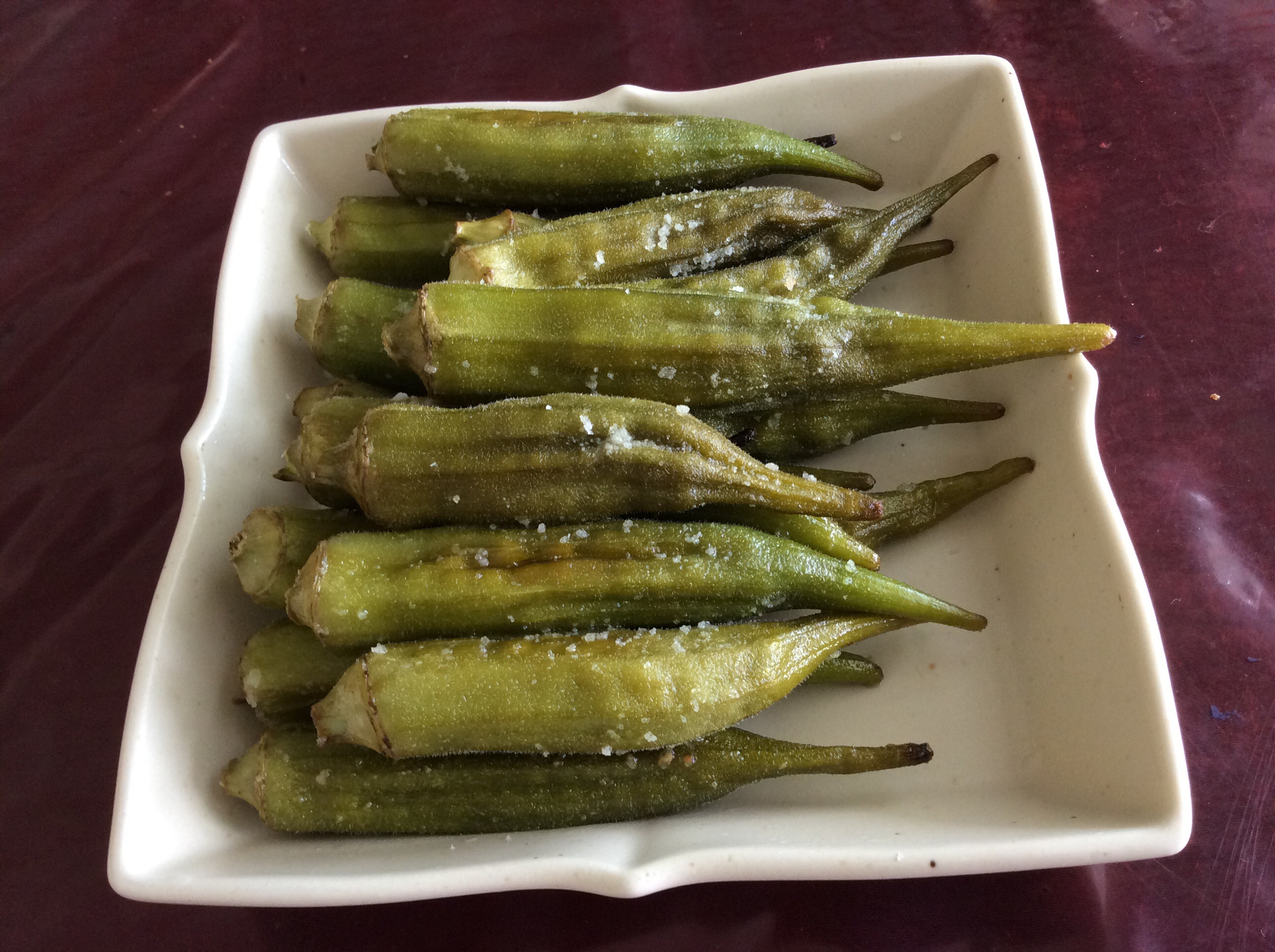 鹽烤秋葵by Annie 愛料理