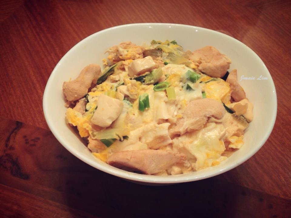 白菜豆腐親子丼 一人份 By Jamie Lim 愛料理
