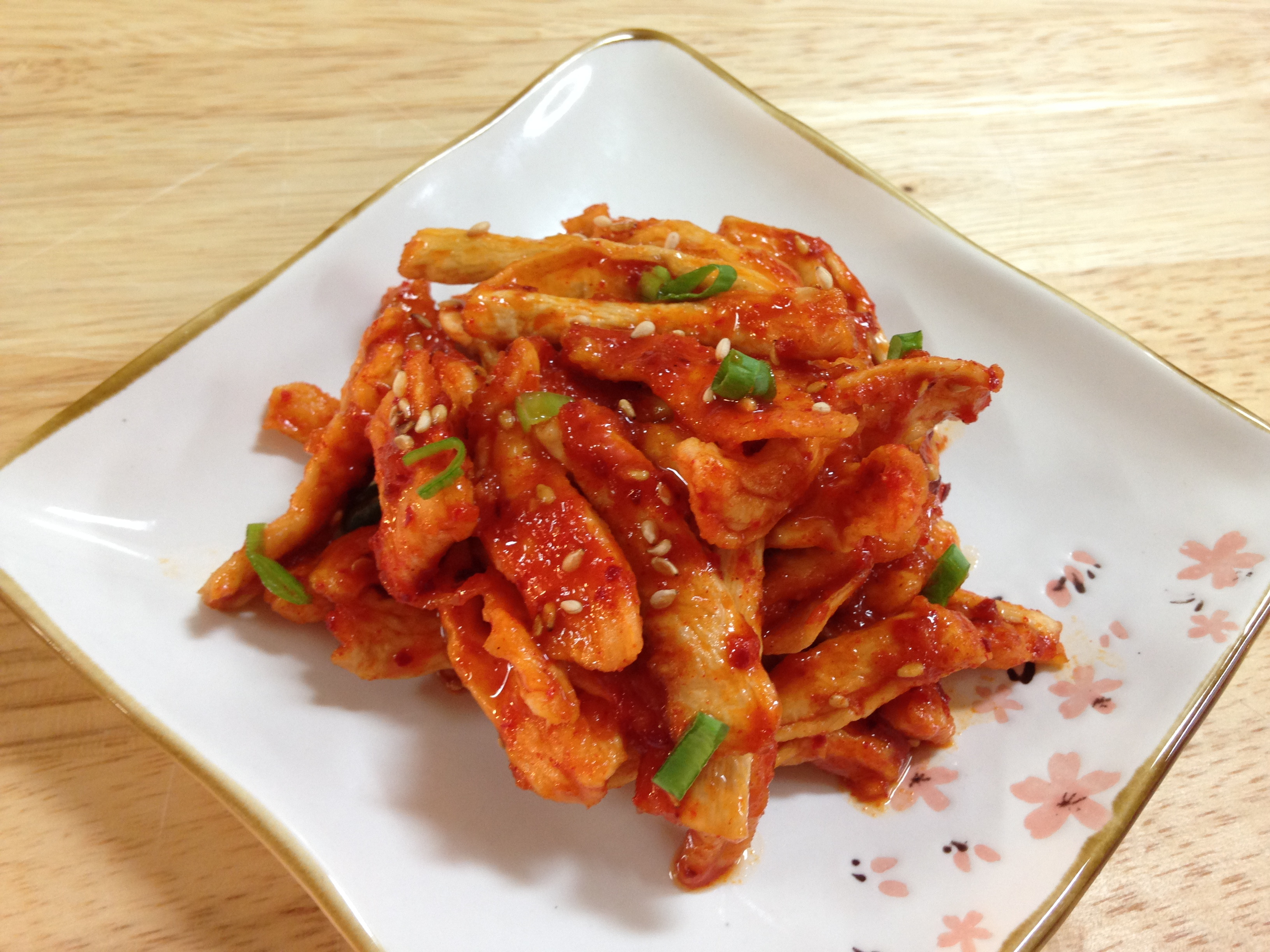 韓式涼拌蘿蔔乾무말랭이무침