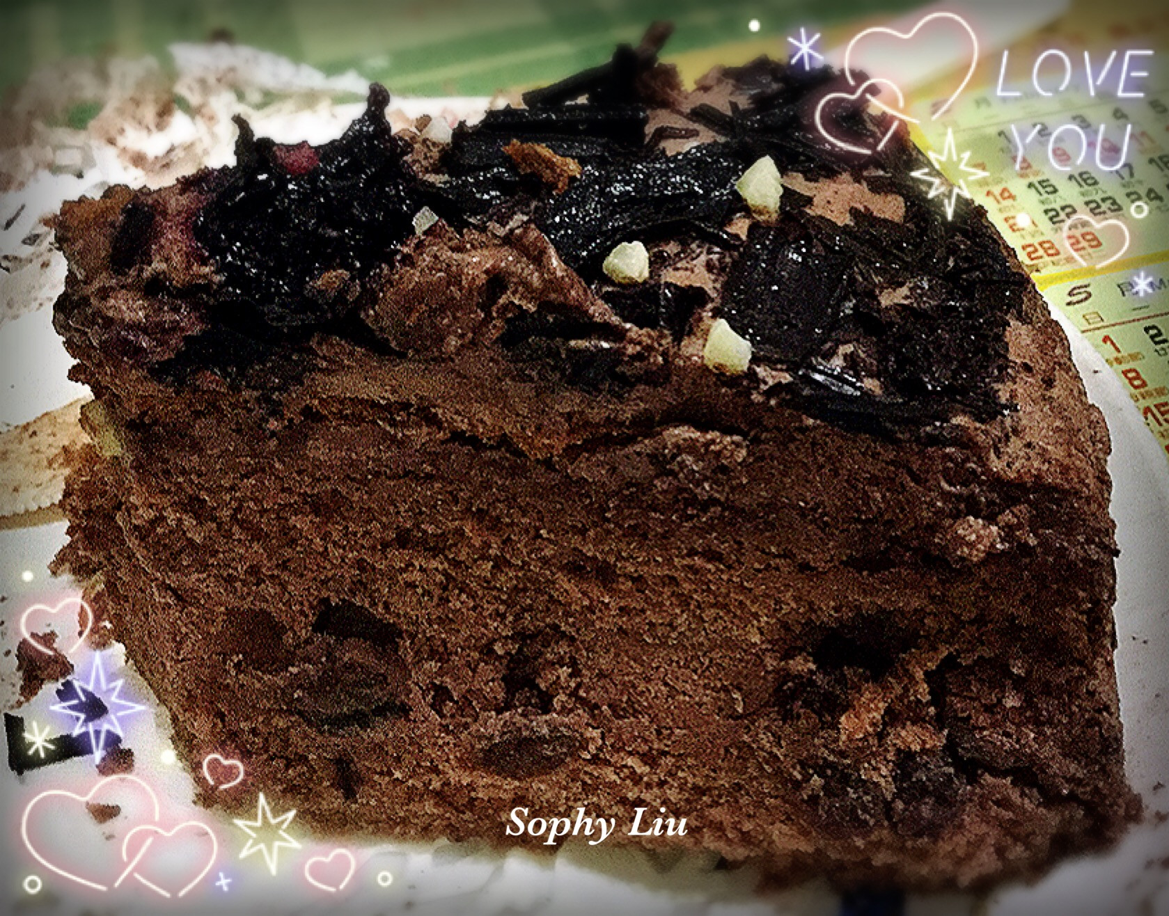 巧克力黑森林冰淇淋蛋糕