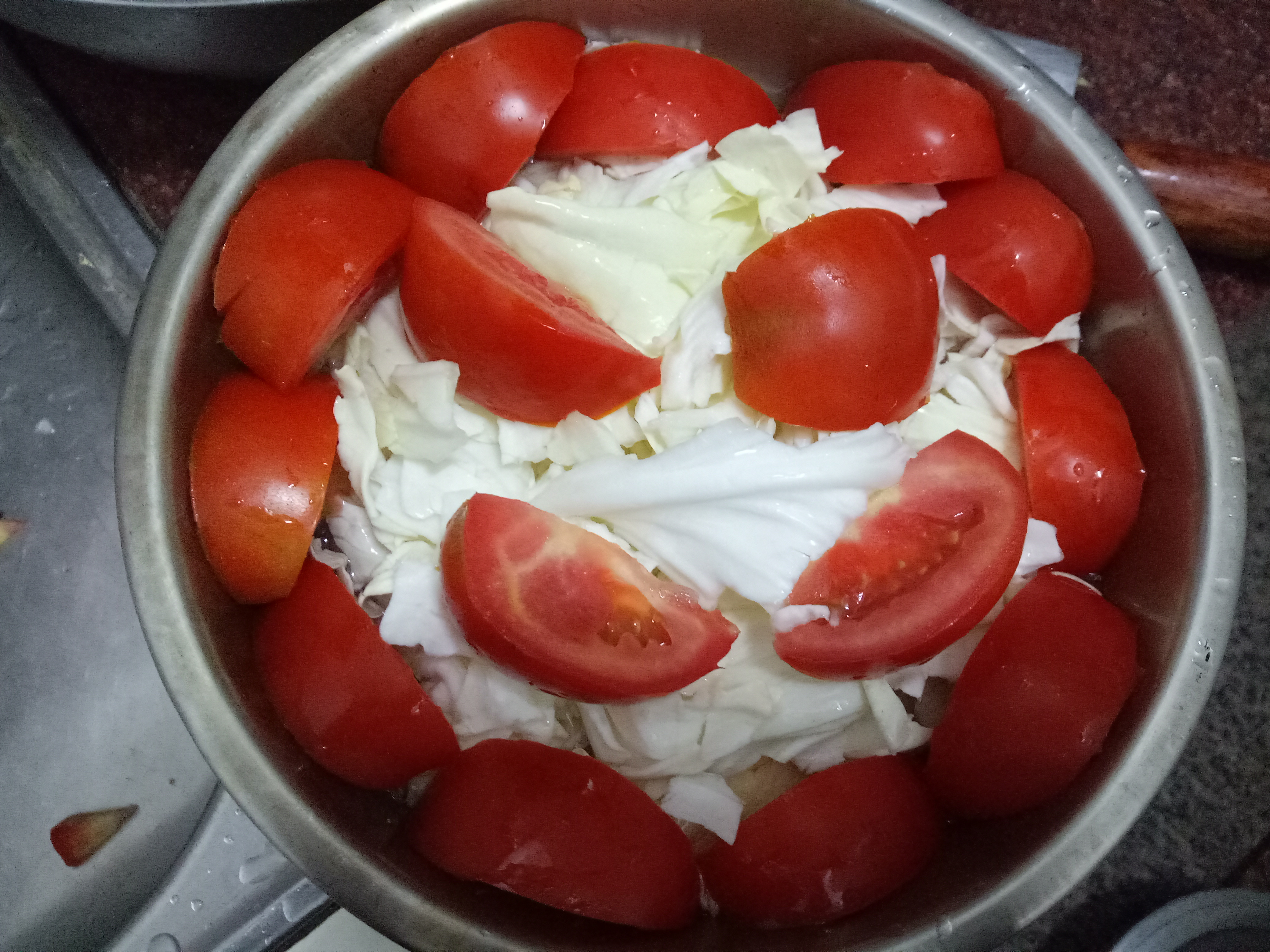 番茄燉煮高麗菜（湯底&單喝👍）