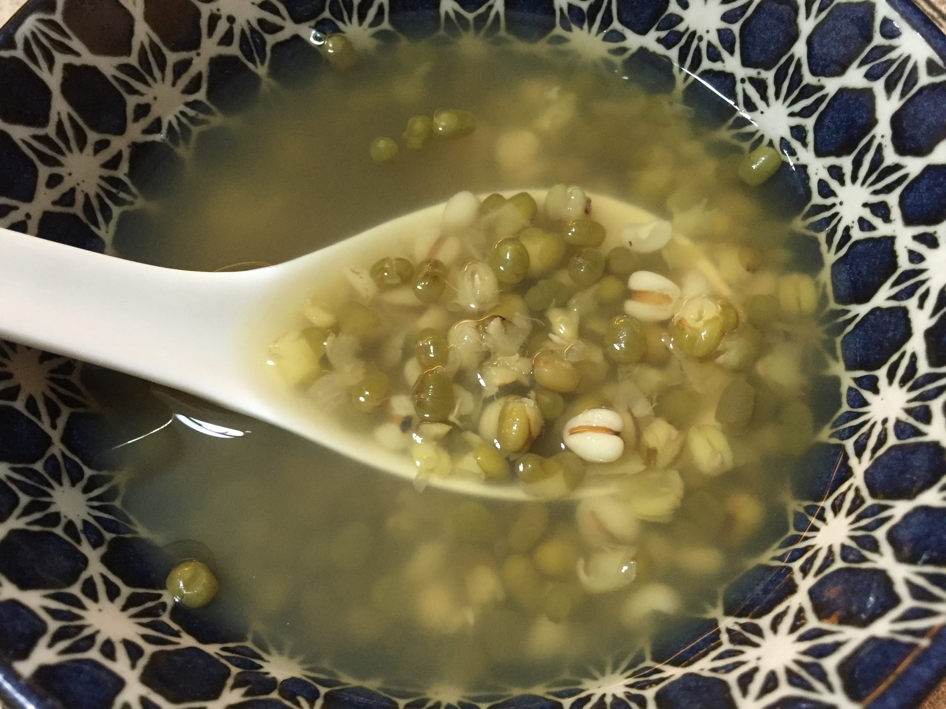 薏仁綠豆湯，微波20分鐘快速煮