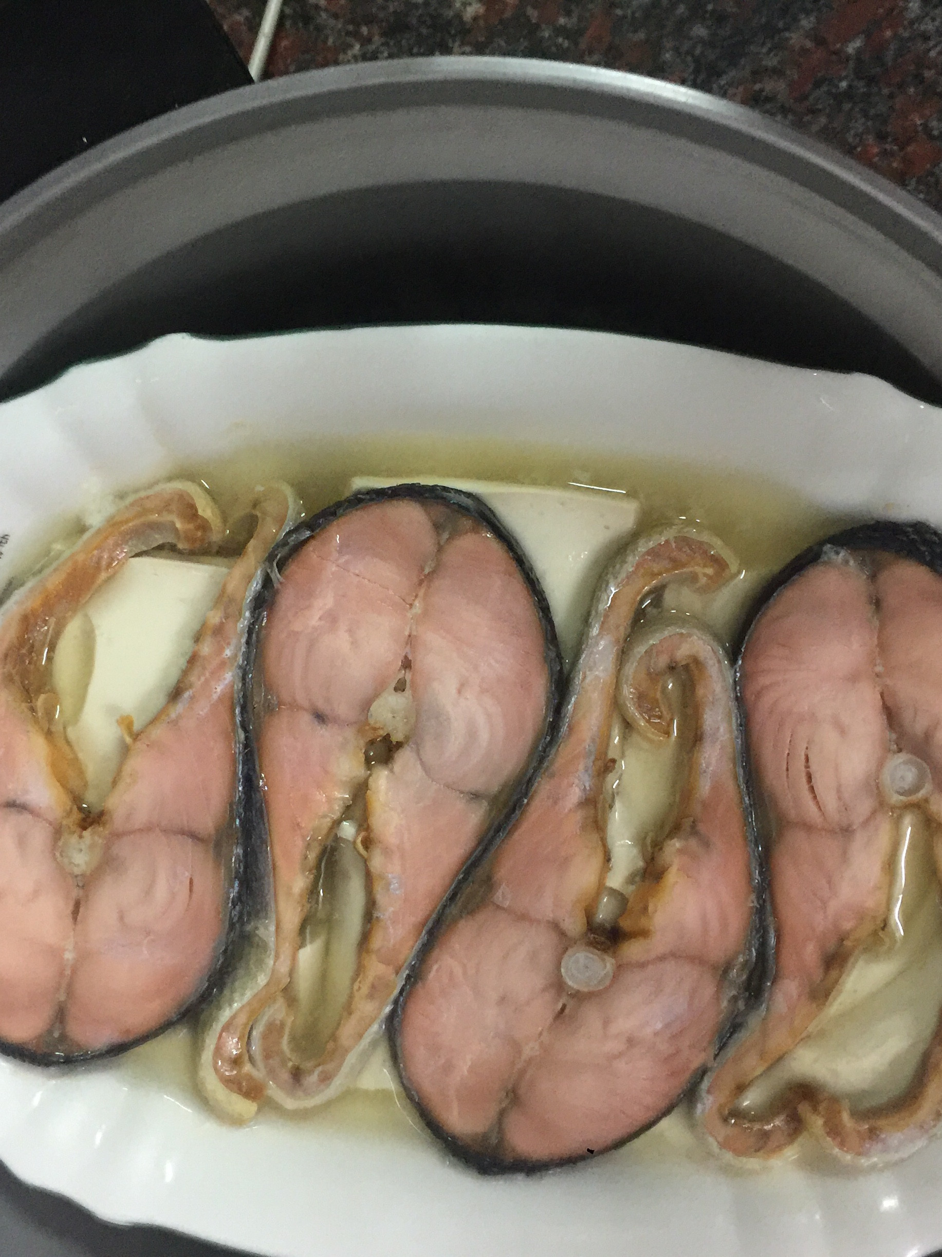 鮭魚蒸豆腐(懶人版）