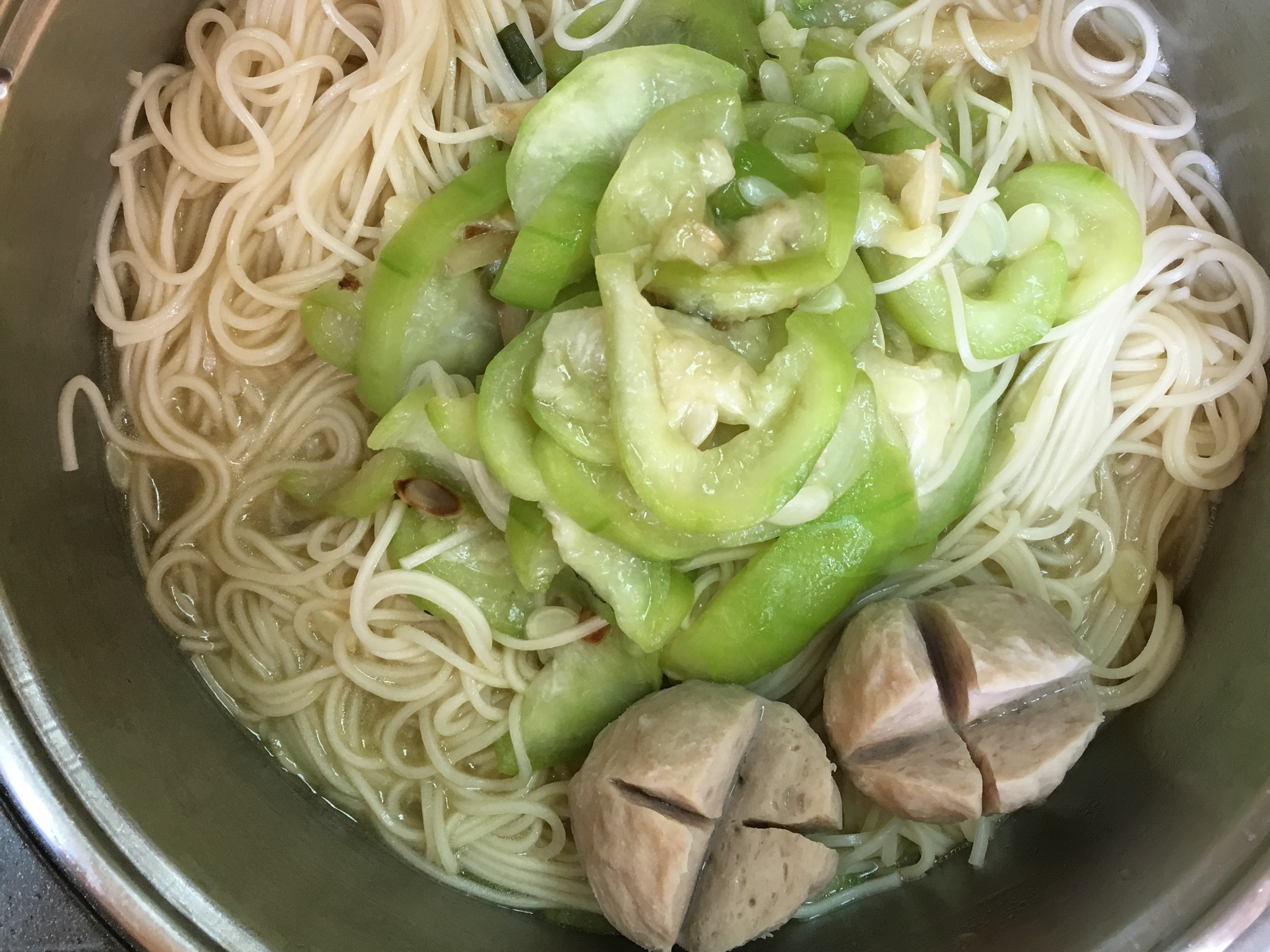 絲瓜貢丸麵線by Jimmy 愛料理
