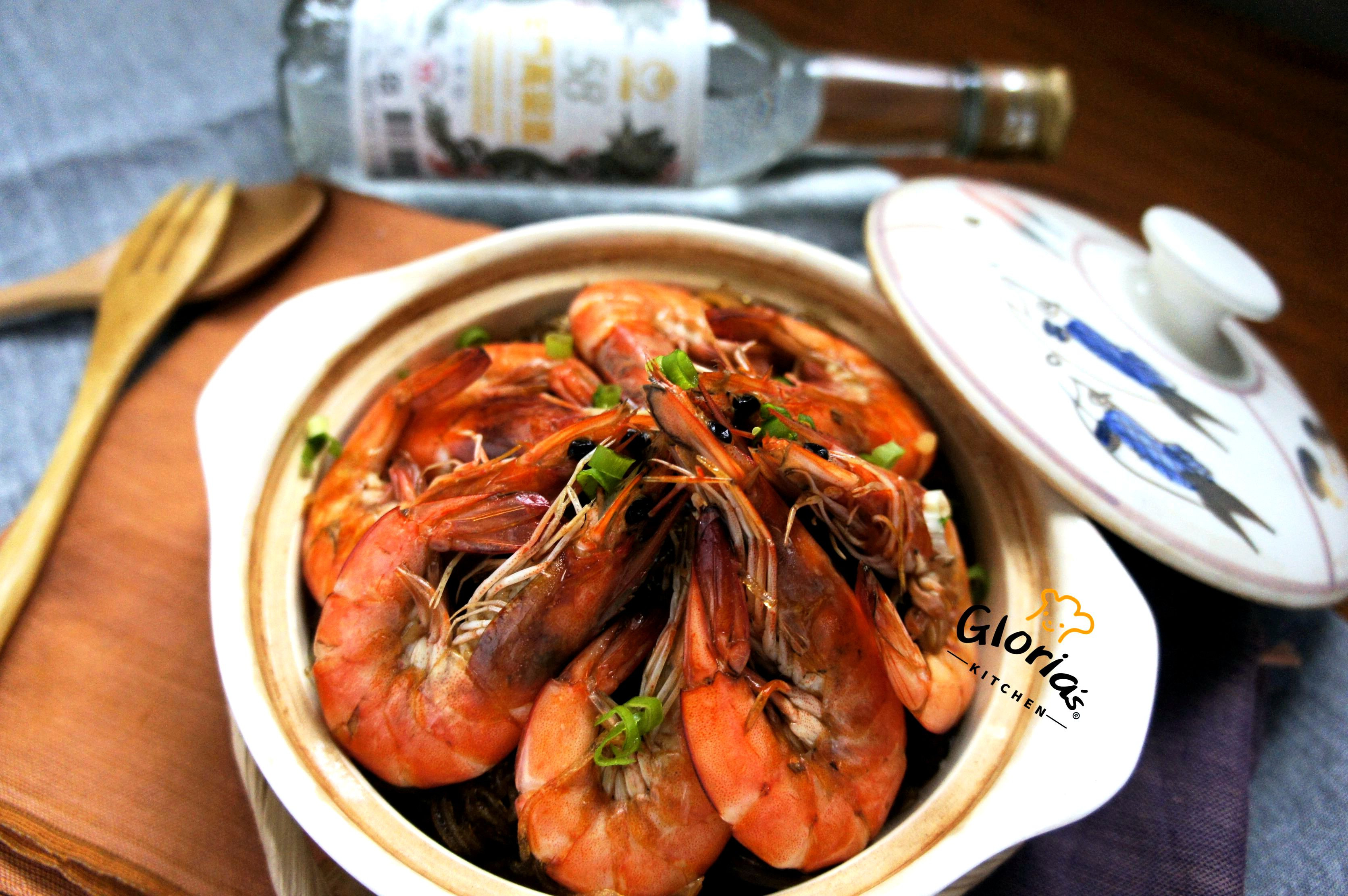 鲜虾粉丝煲(58度金门高粱酒)