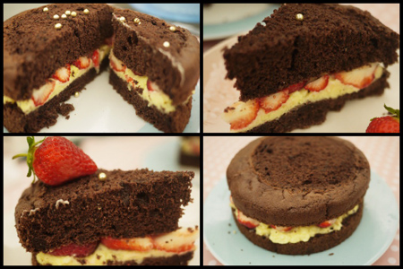 珠寶盒蛋糕-『巧克力甜慕思草莓夾心cake』