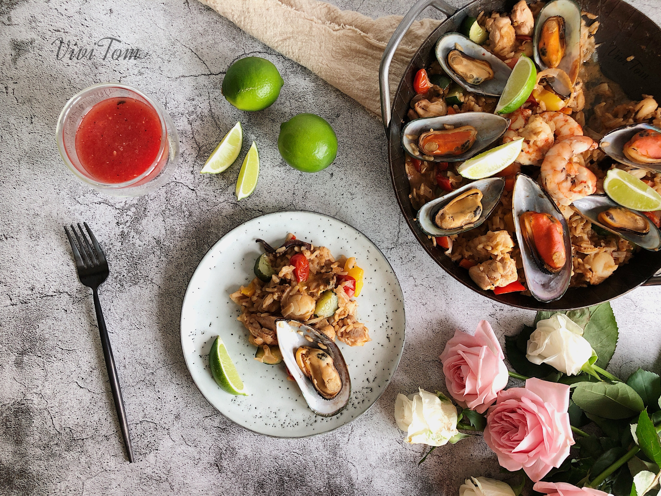 一鍋料理：西班牙海鮮飯 Paella