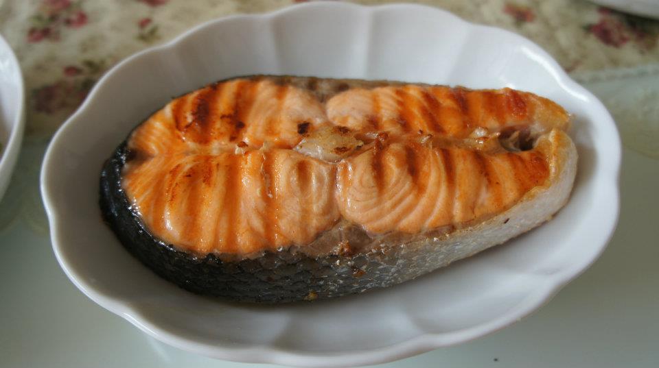 乾煎鮭魚