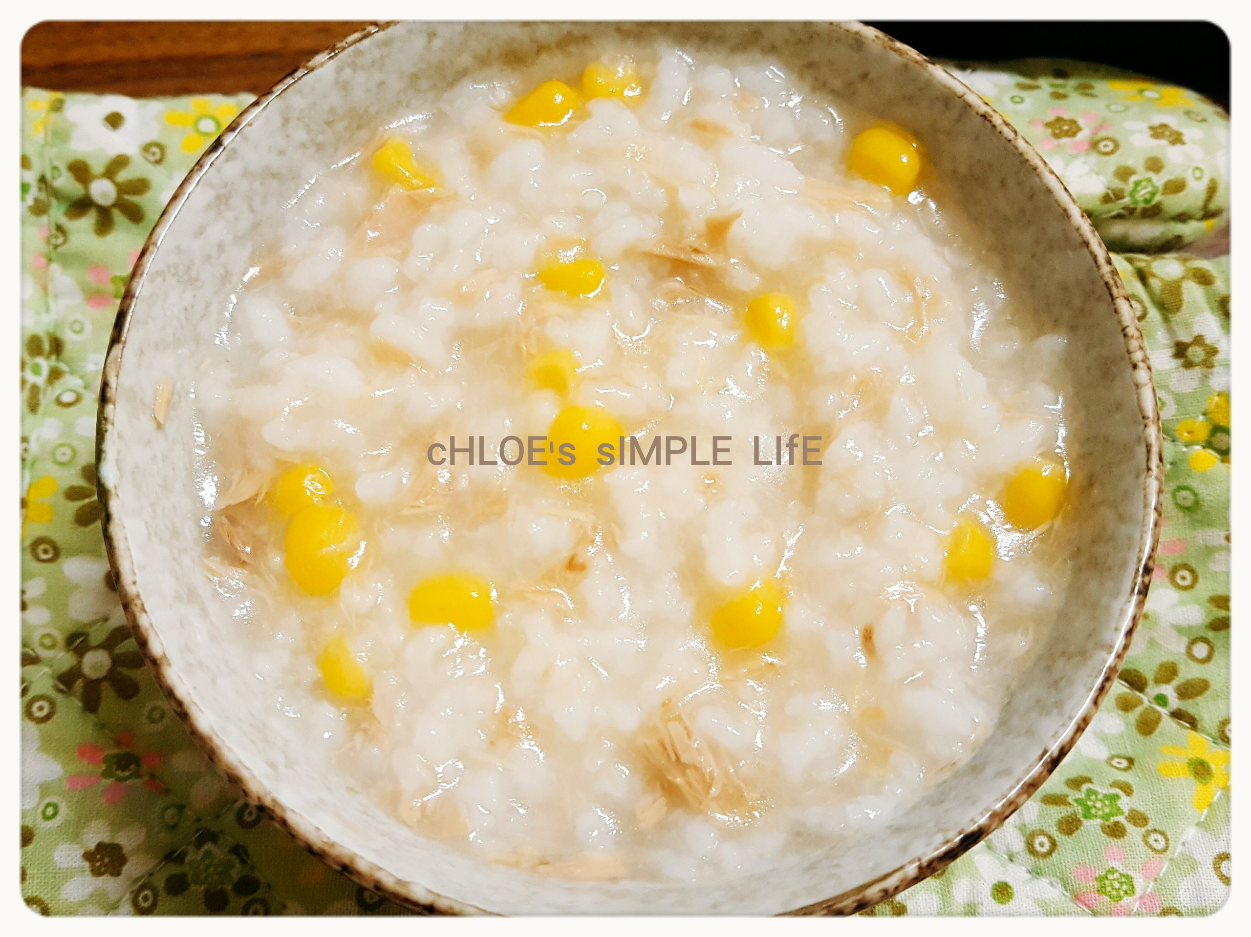 【一鍵料理】 鮪魚玉米粥