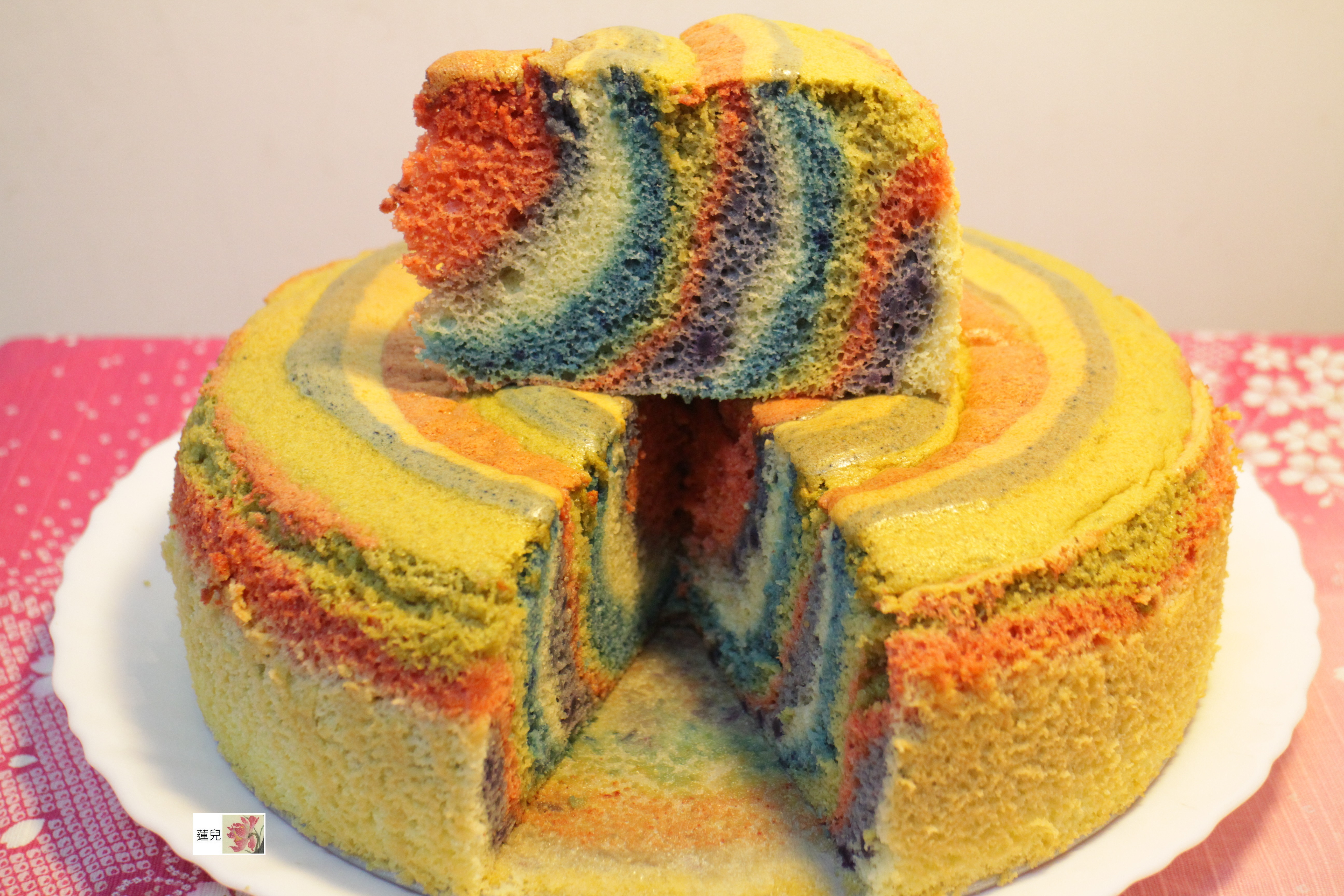 【白桃视频搬运】梦幻渐变彩虹蛋糕制作教程 - Pastel Rainbow Cake_哔哩哔哩_bilibili