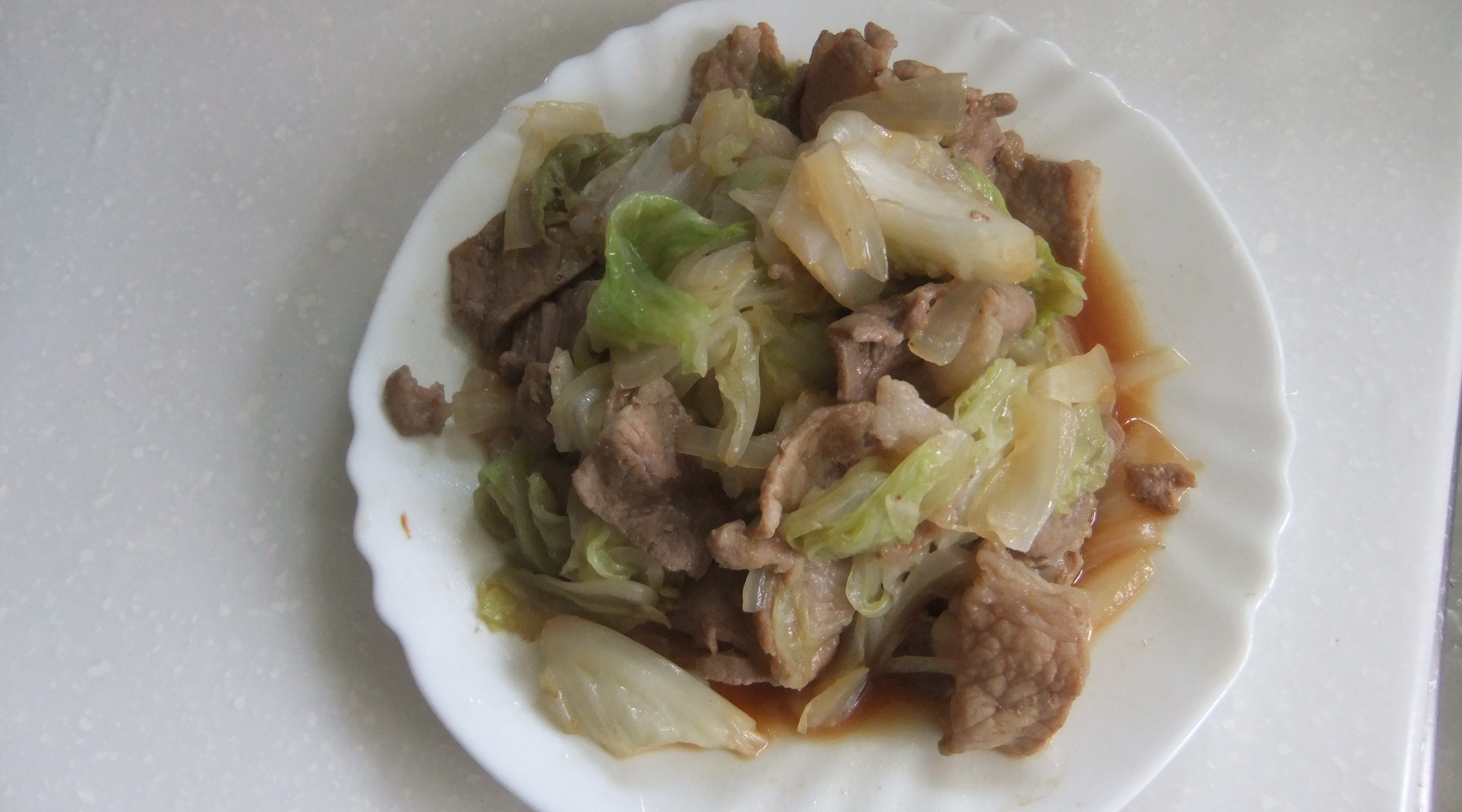 清炒豬肉高麗菜