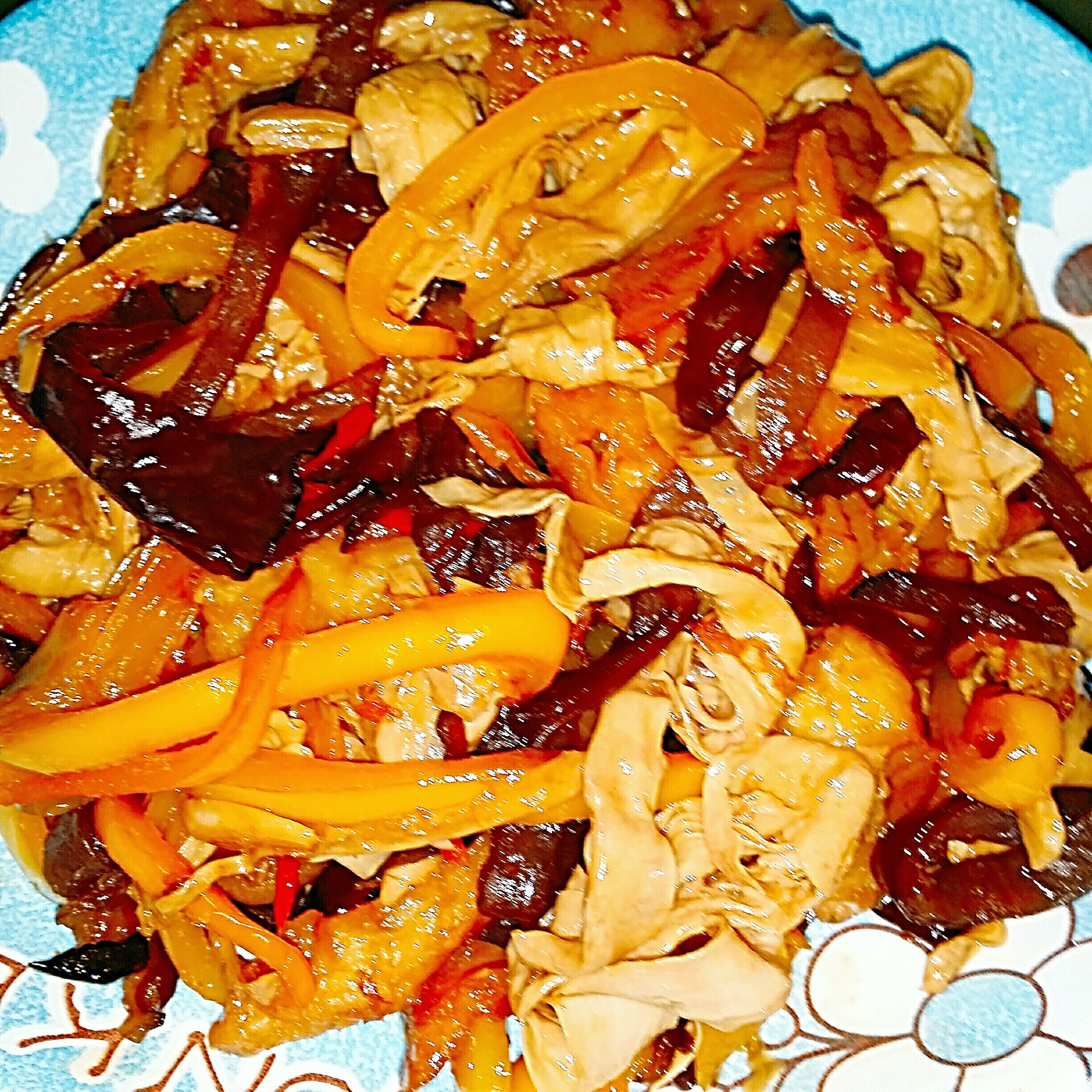 黑塔菜炒豆皮最简单的家常菜，清淡爽口，香辣开胃，好吃又下饭 - 哔哩哔哩