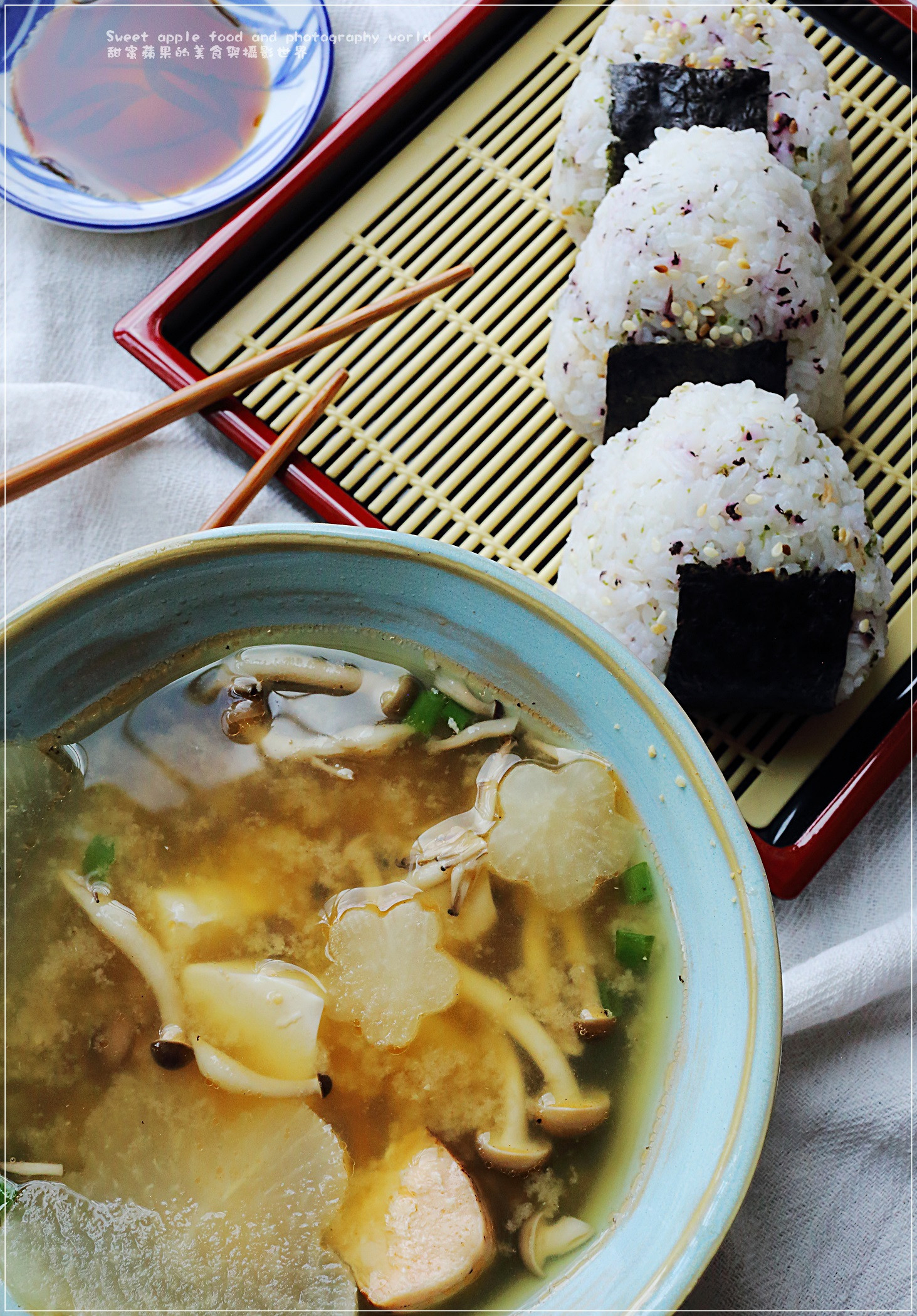 三文魚味噌湯 