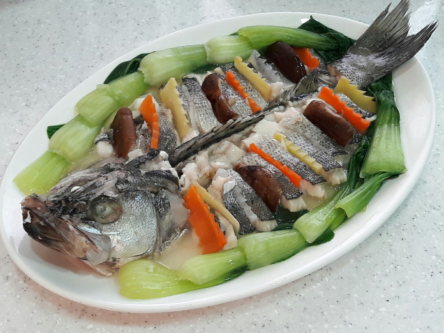 超簡單年菜料理~清蒸鱸魚麒麟鱸魚 清蒸魚