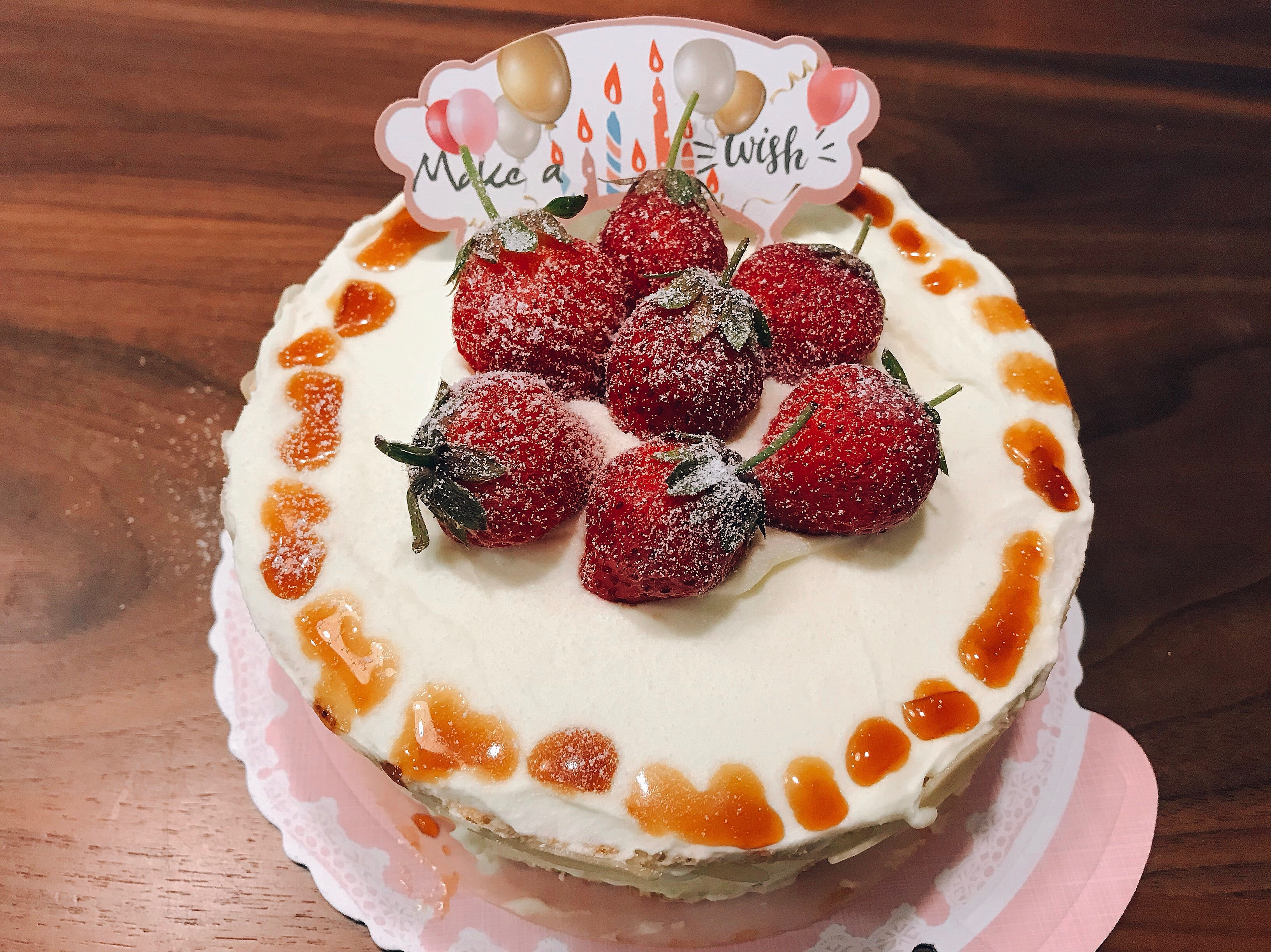 草莓水果夾心蛋糕