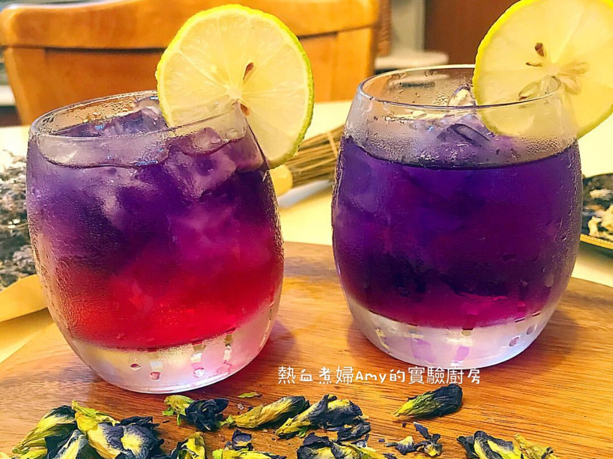 漸層蝶豆花洛神蜂蜜茶 By 熱血煮婦amy的實驗廚房 愛料理