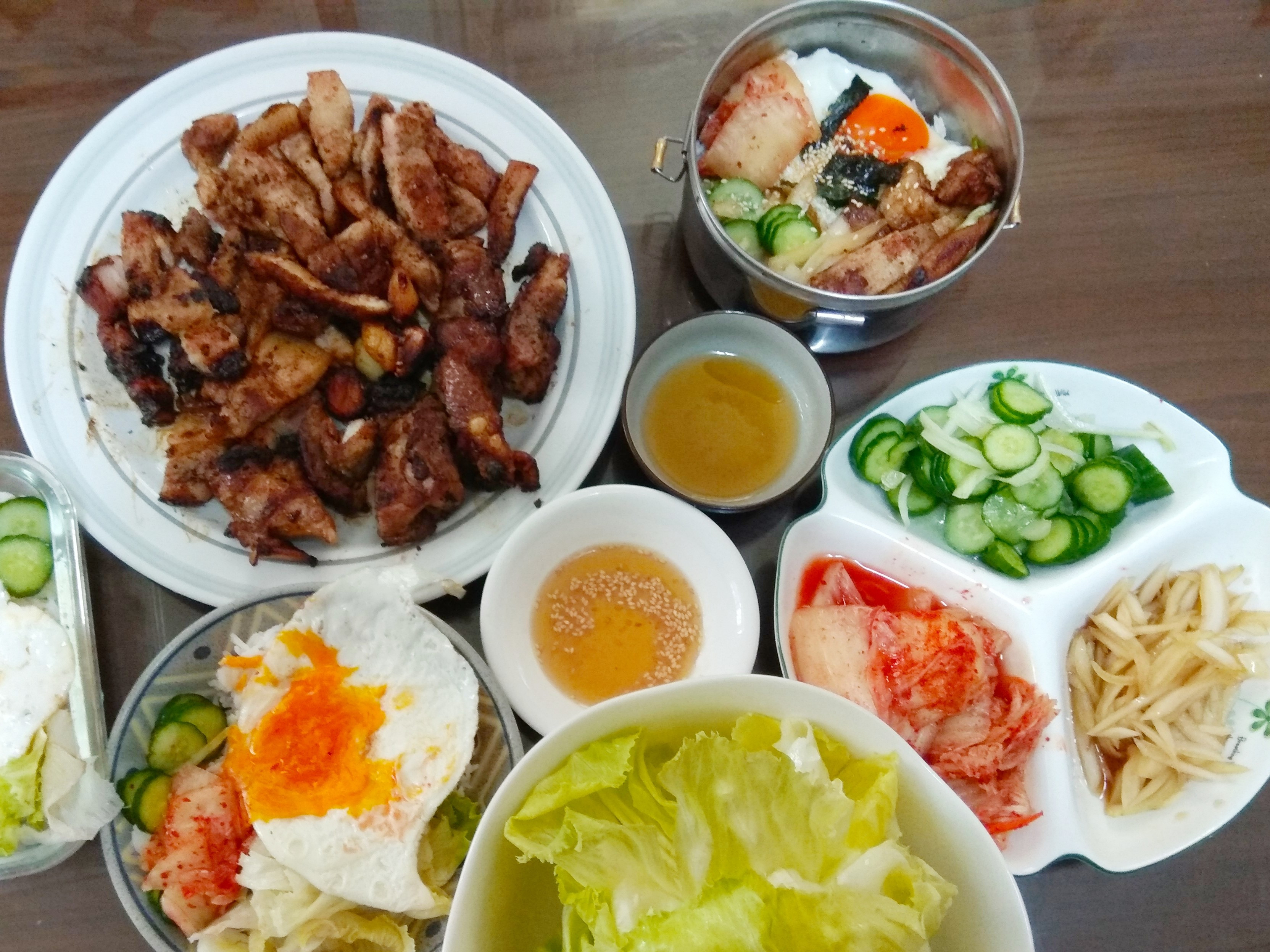 韓式烤肉拌飯/生菜包肉
