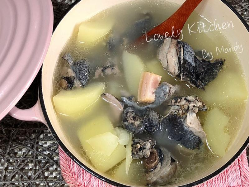 火腿青木瓜乌骨鸡汤