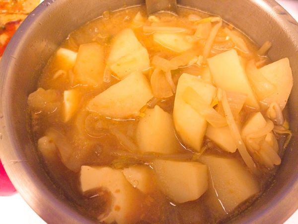 懶人料理！偽韓式大醬湯❤️味增+韓式辣醬