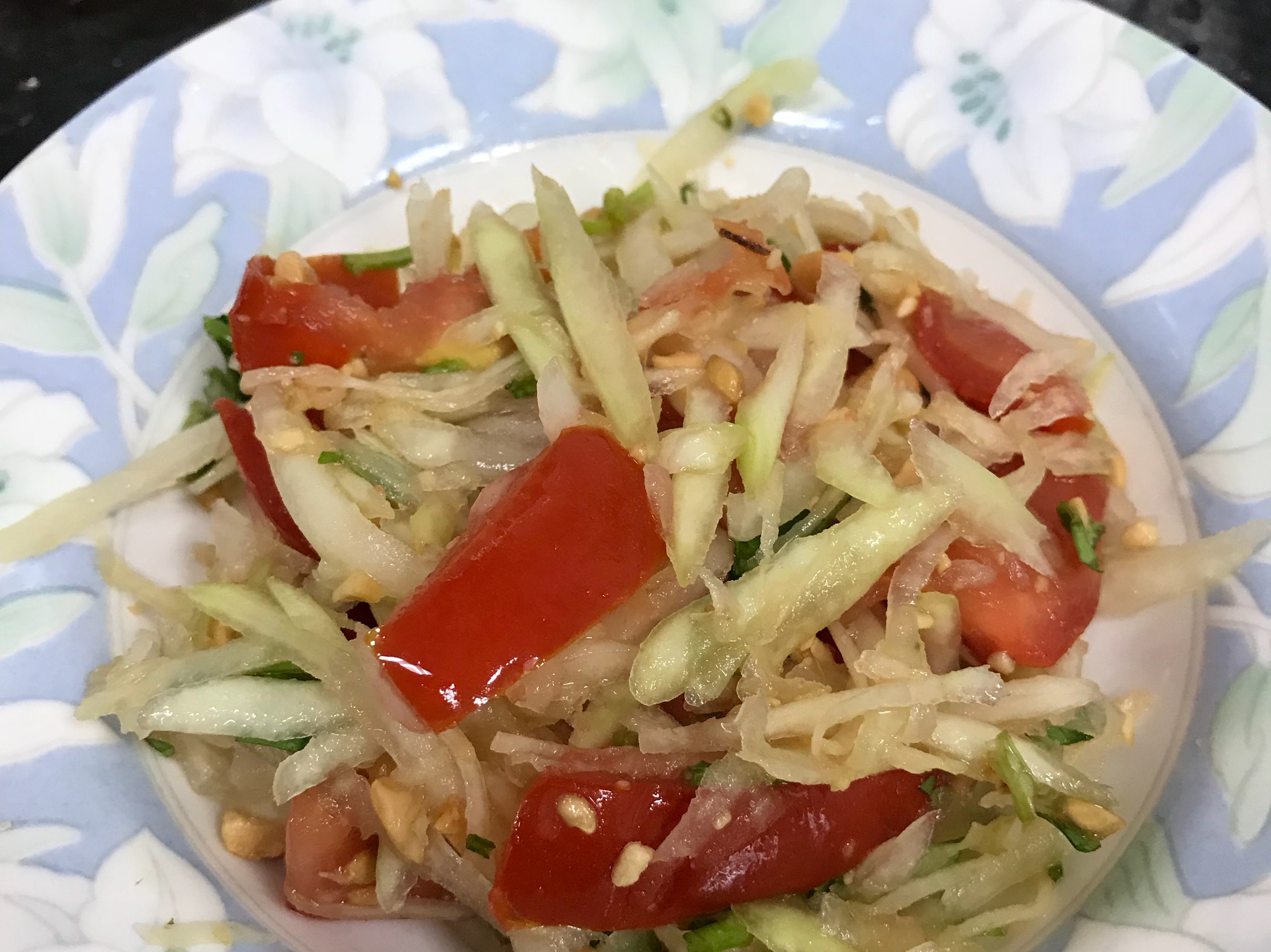 「素食」泰式涼拌青木瓜