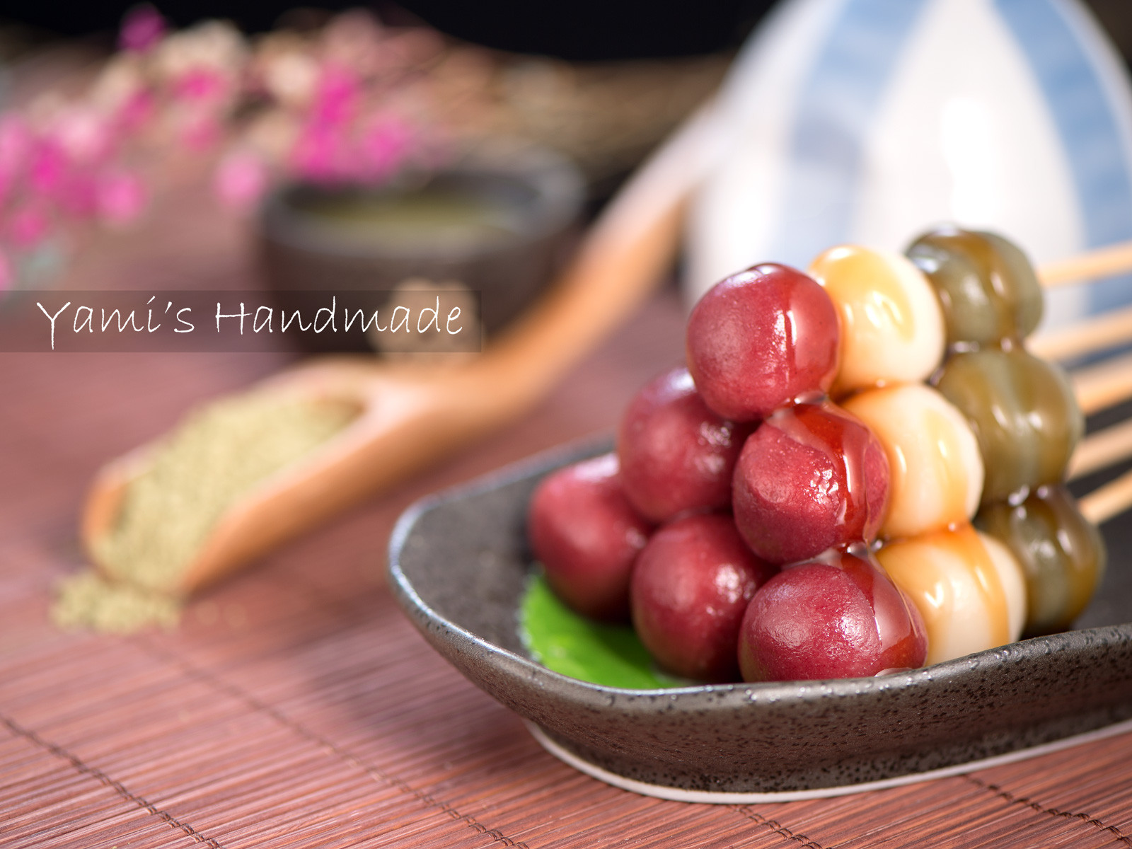 (花見/月見)三色糰子【清爽日式和菓子】 by Yami's Handmade - 愛料理