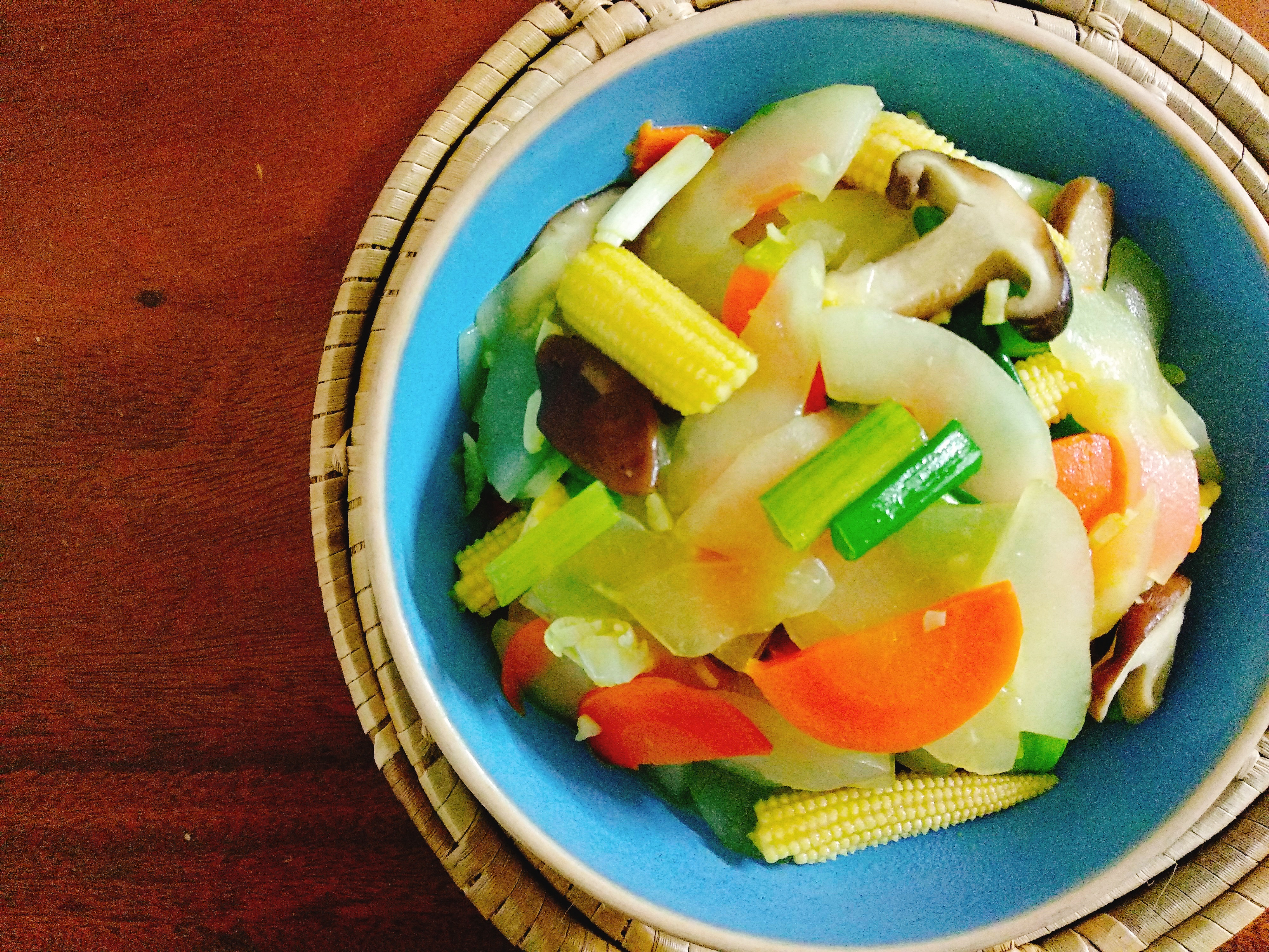 蒜味鮮蔬煨大黃瓜一超簡單