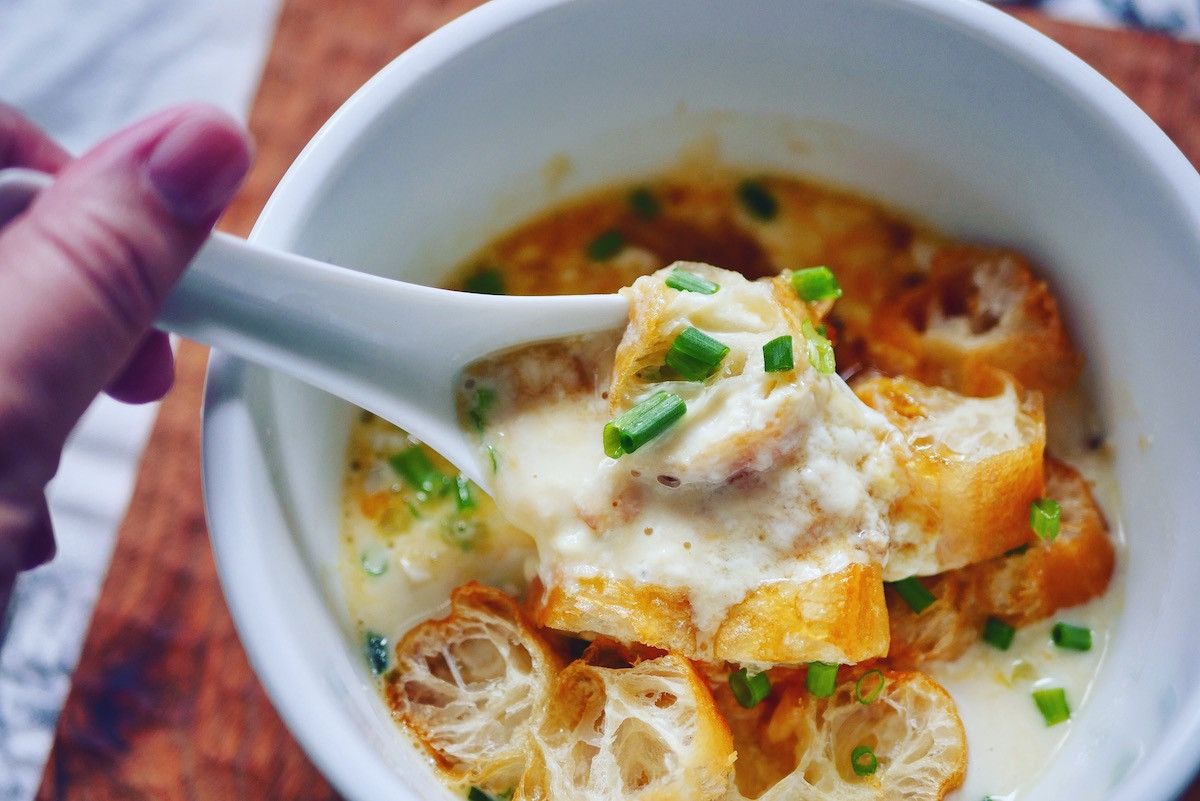 鹹豆漿加蛋 做法很簡單by Tahini 愛料理