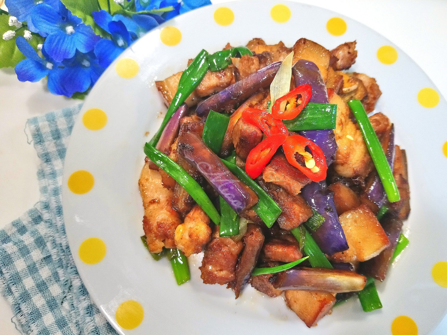 五花肉炒茄子by Miao媽咪手作 愛料理