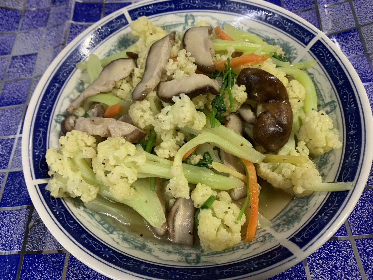 鮮菇炒花耶菜