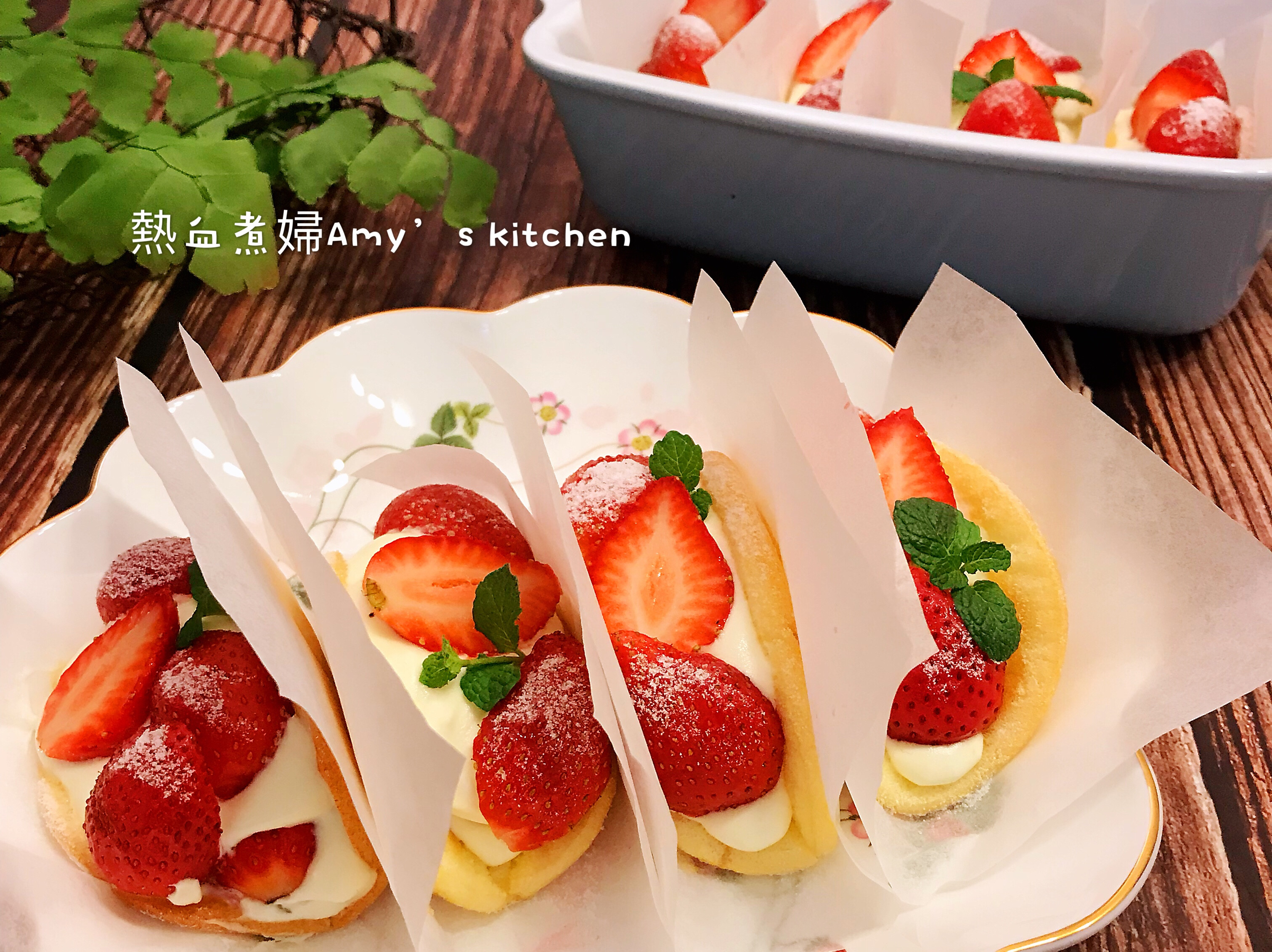 韓國話題甜點～草莓蛋糕捲