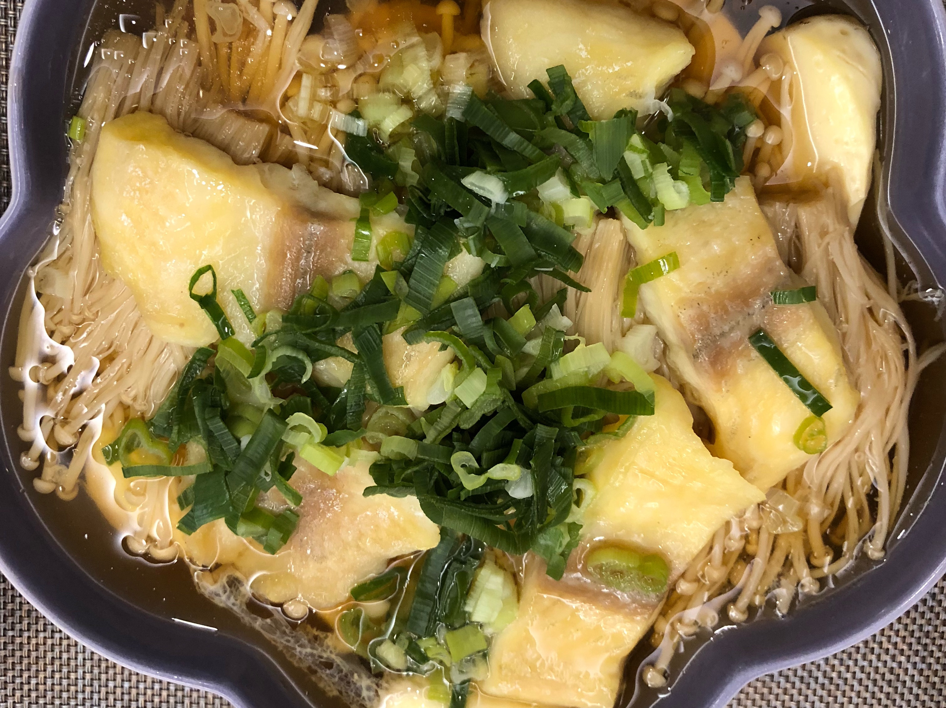 蒸鯛魚豆腐+金針菇