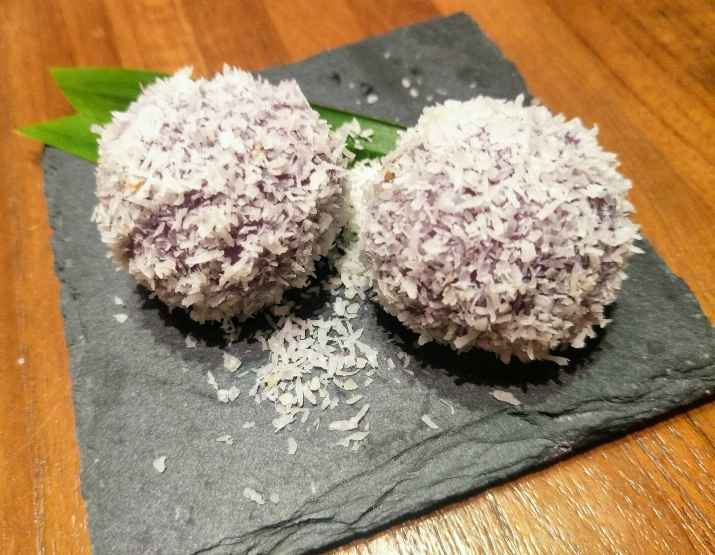 南洋料理達人劉明芳--紫地瓜椰糖麻糬