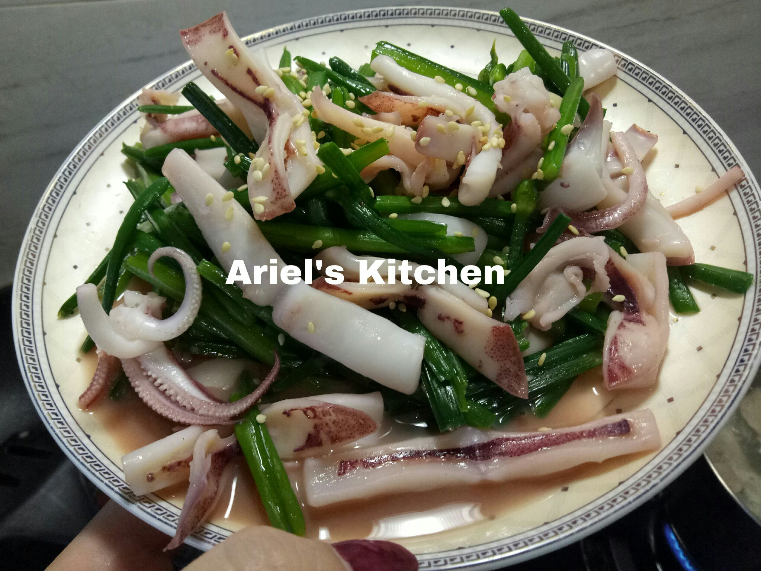 花枝炒韭菜by Ariel新手廚房 愛料理