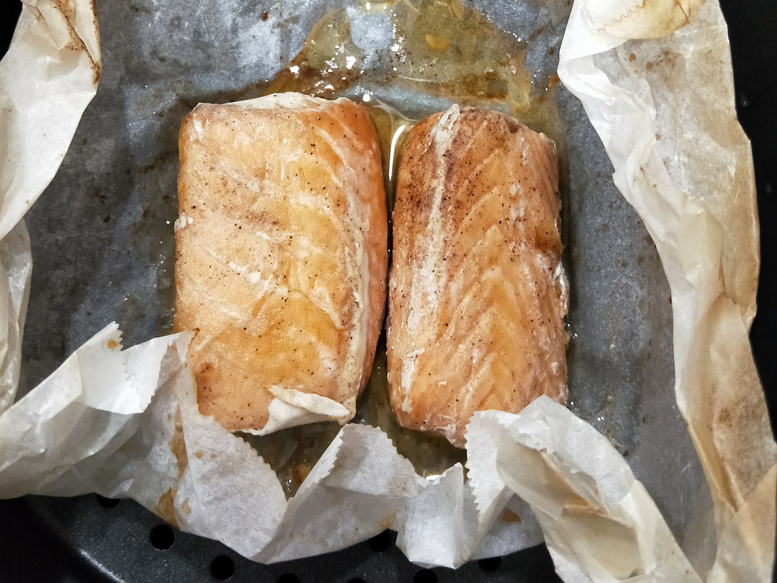 氣炸鍋-奶油煎鮭魚