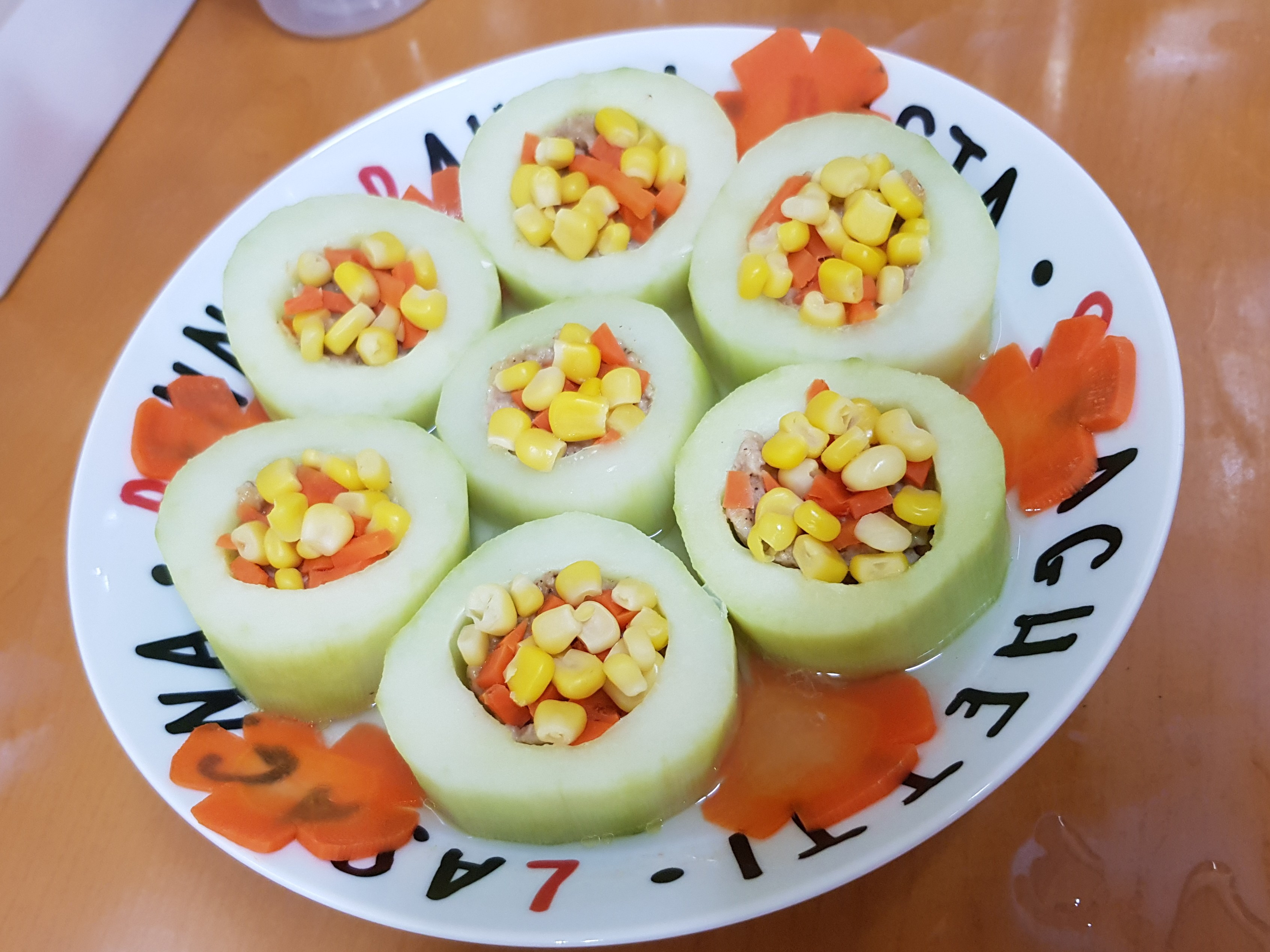 親子料理:絞肉黃瓜圈