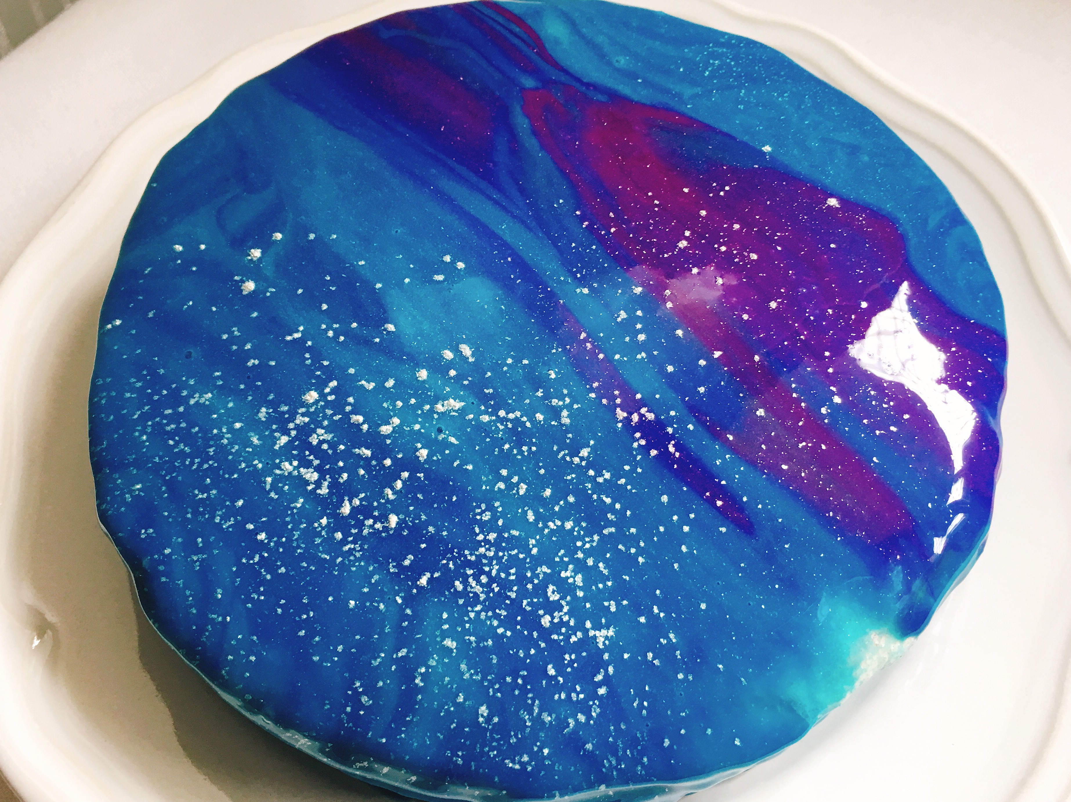 銀河星空鏡面蛋糕by 小紅莓 愛料理