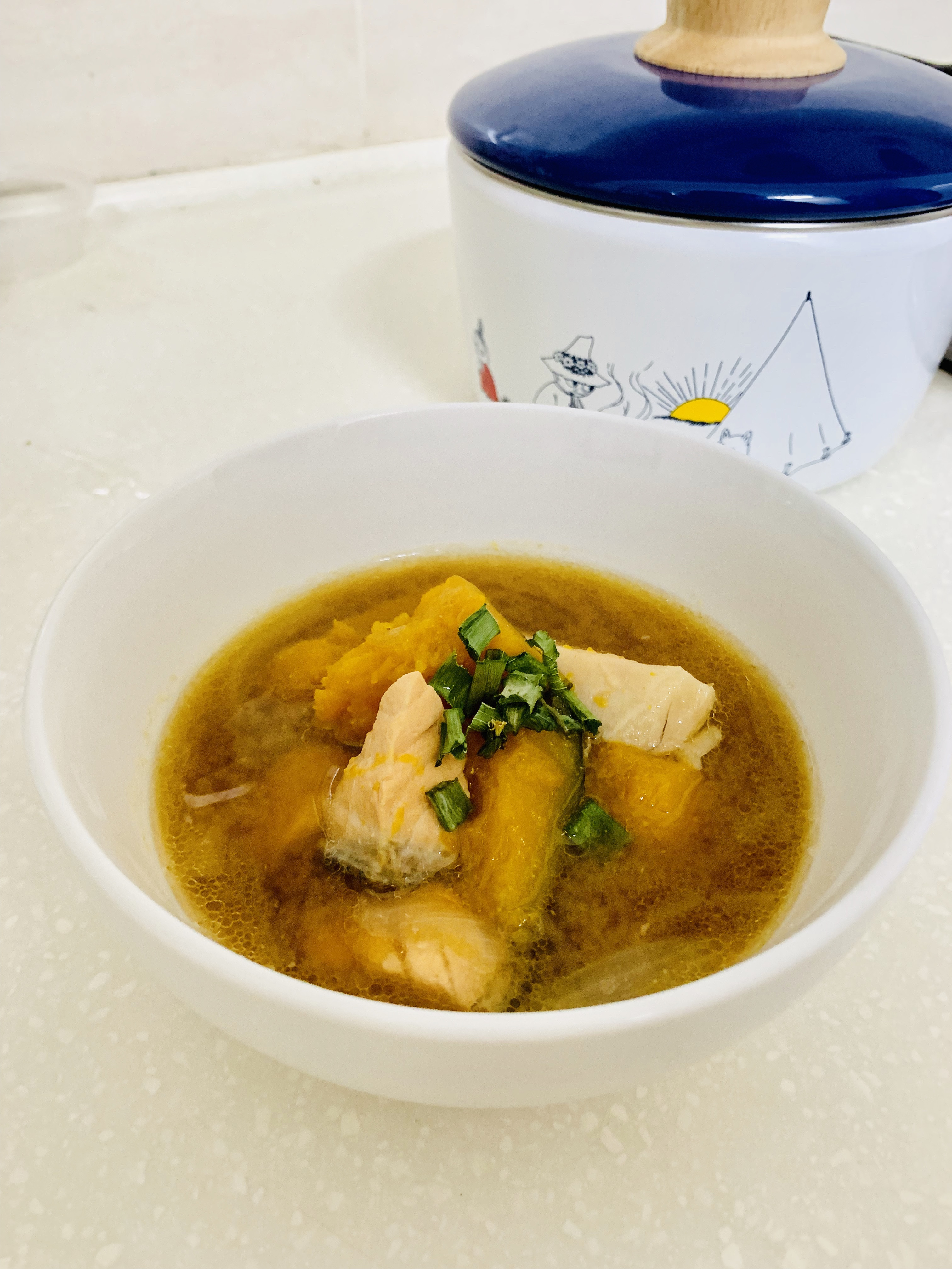 南瓜鮭魚味增湯