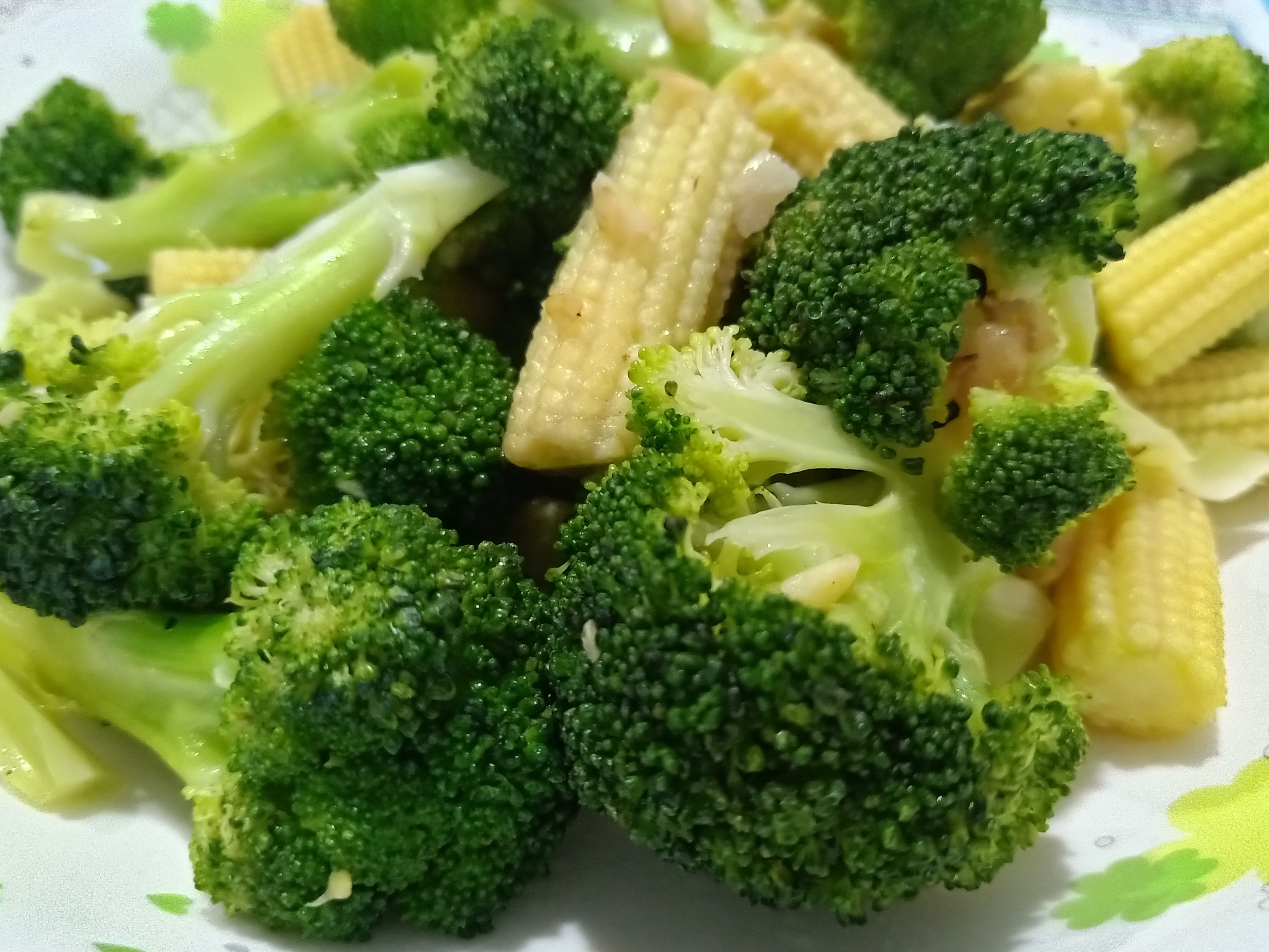 花椰菜玉米筍~簡單快速健康料理