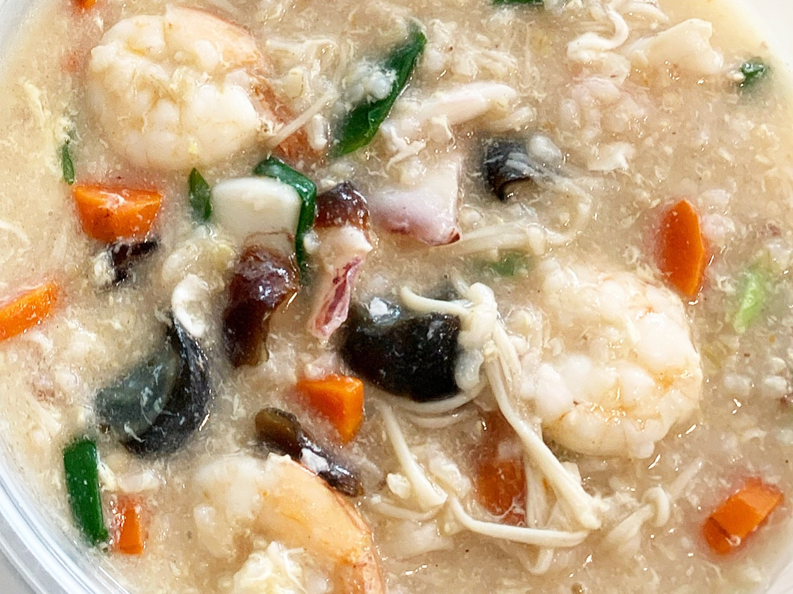 海鮮粥 seafood porridge