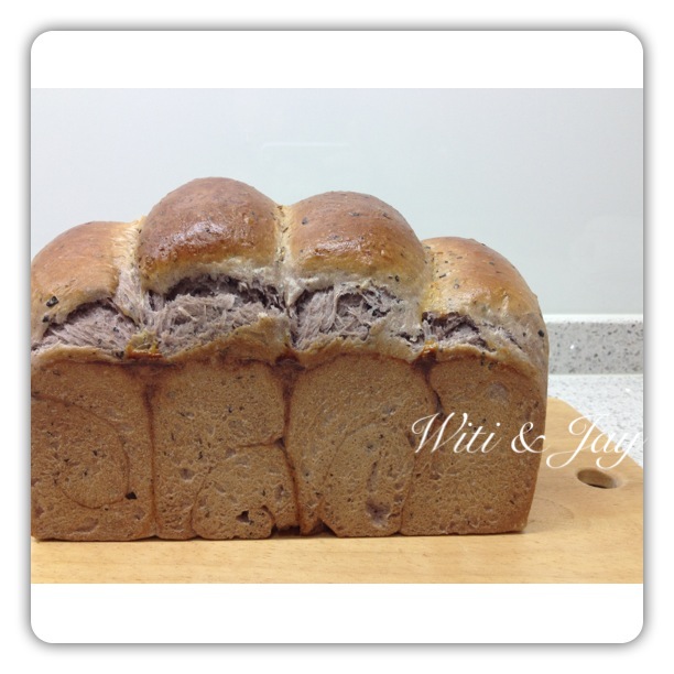 [Witi✿Kitchen](麵包機-麵包)紫米紅豆山峰土司